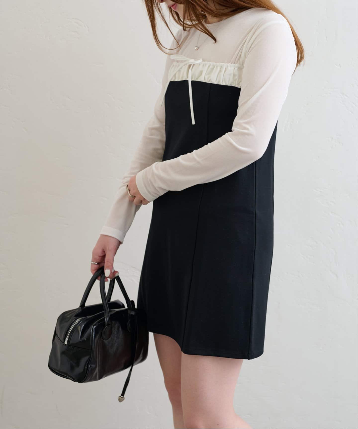 Spick & Span ブラックキャミワンピース 36 Spick & Span Wストラップキャミワンピース 36 - メルカリ