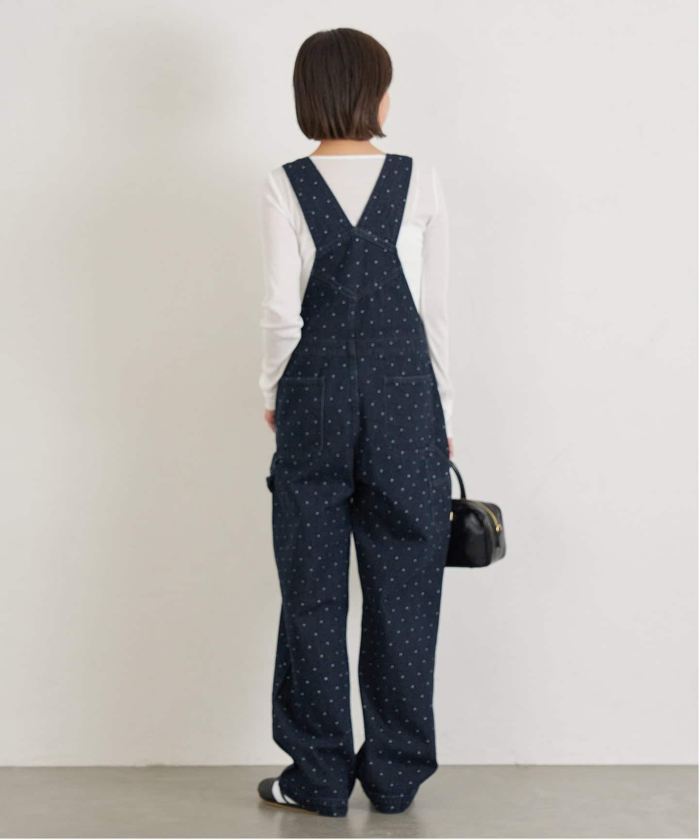 spick&span オーバーオール ユーバイスピックアンドスパン U by Spick&Span ドットデニム