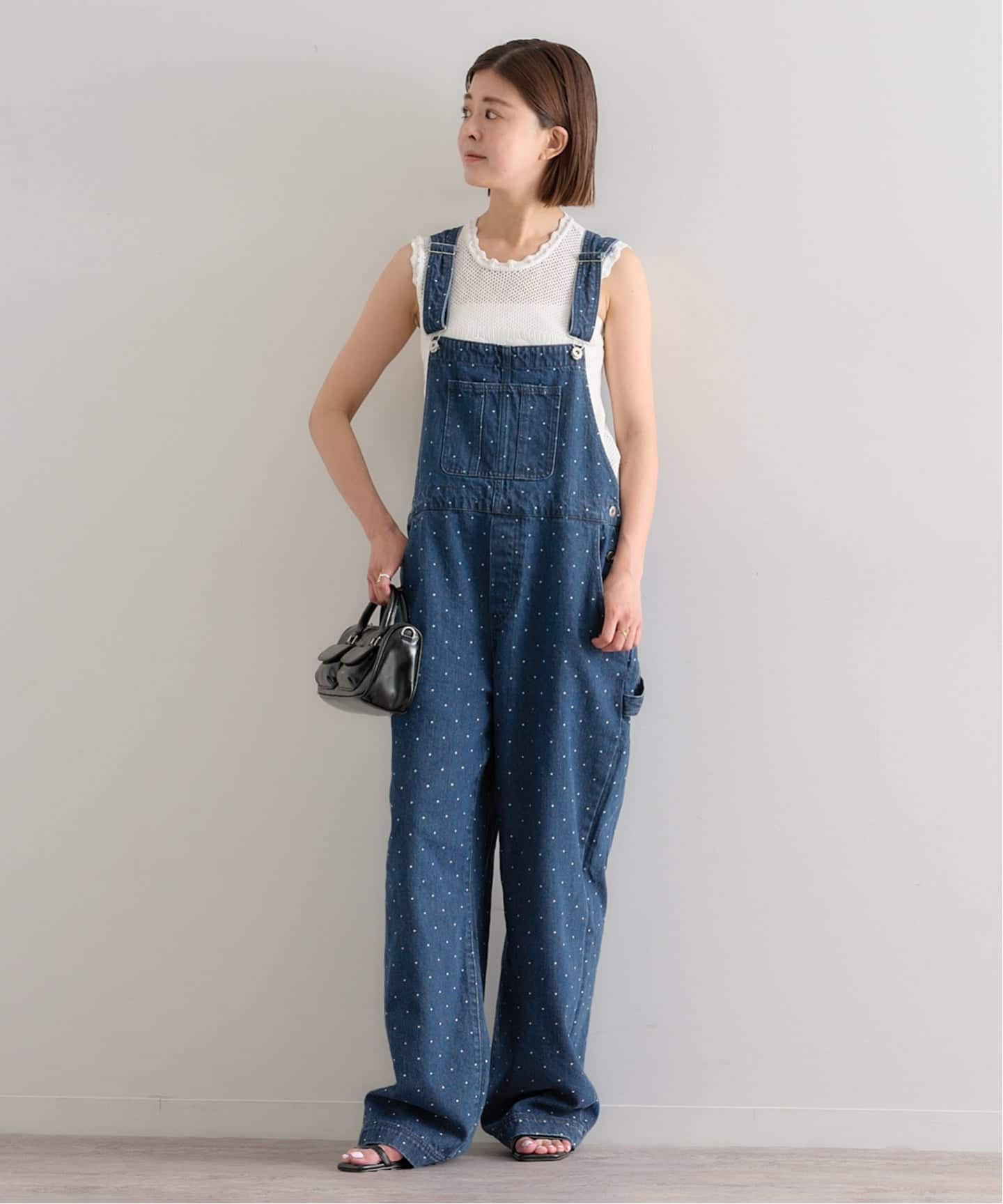 Spick and Span デニムサロペット　白　サイズ38 美品 Spick and Span デニムサロペット 白 サイズ38 美品 Spick