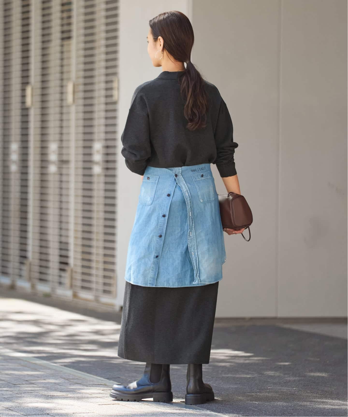 ポロシャツニットワンピース（ワンピース）｜FRAMeWORK（フレーム