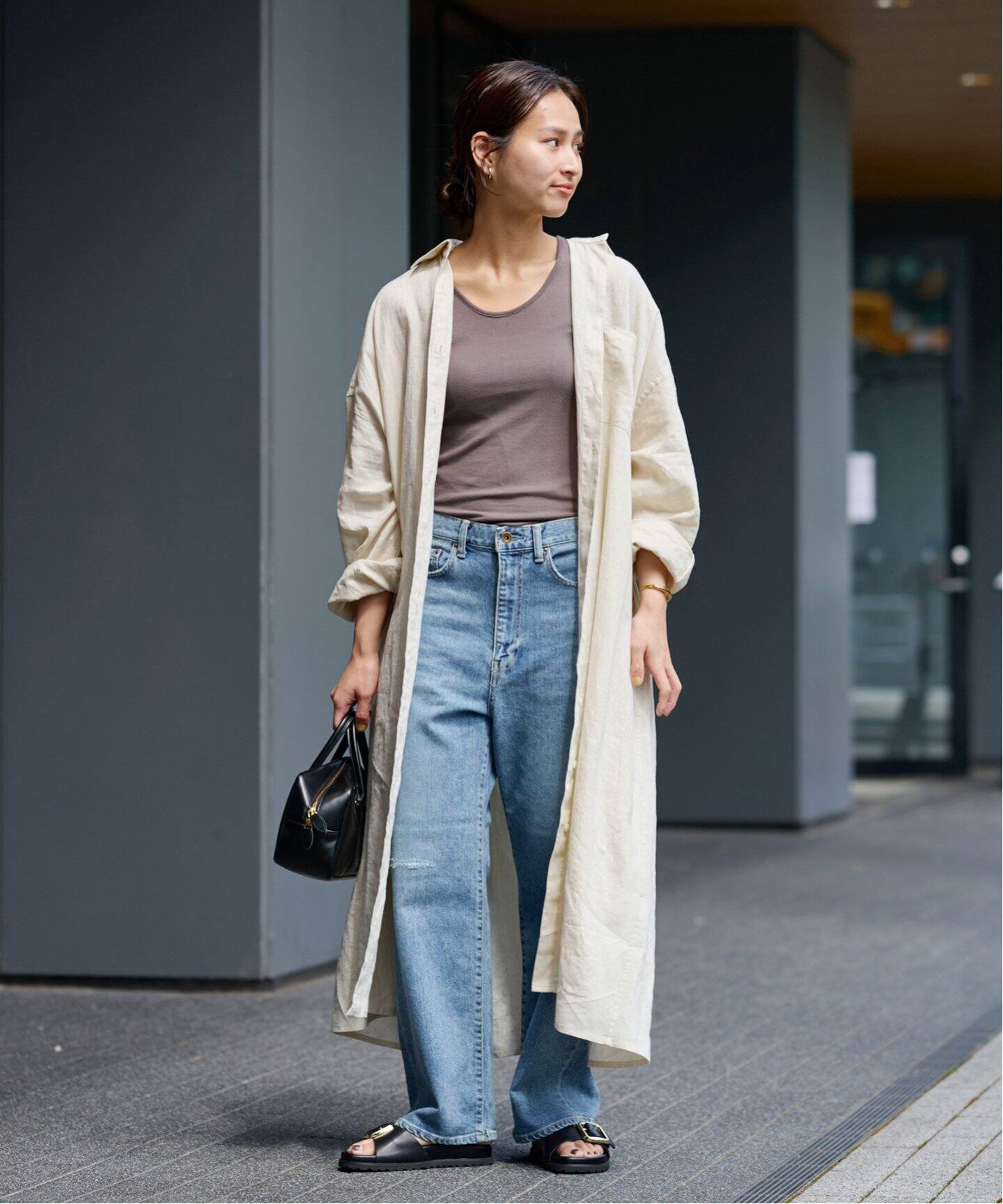 PLAIN LINEN SHIRT ワンピース（ワンピース）｜FRAMeWORK（フレーム