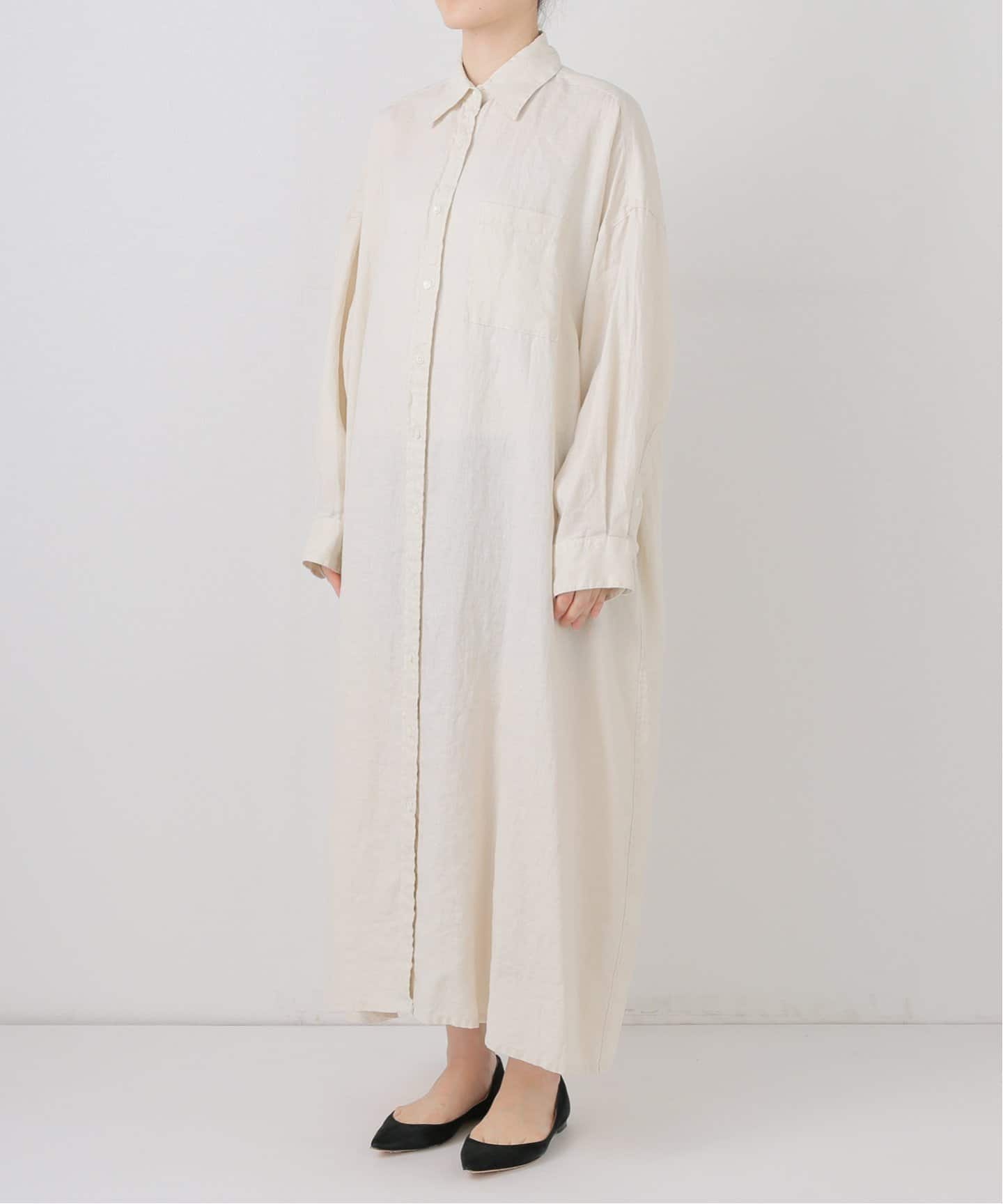 PLAIN LINEN SHIRT ワンピース（ワンピース）｜FRAMeWORK（フレーム