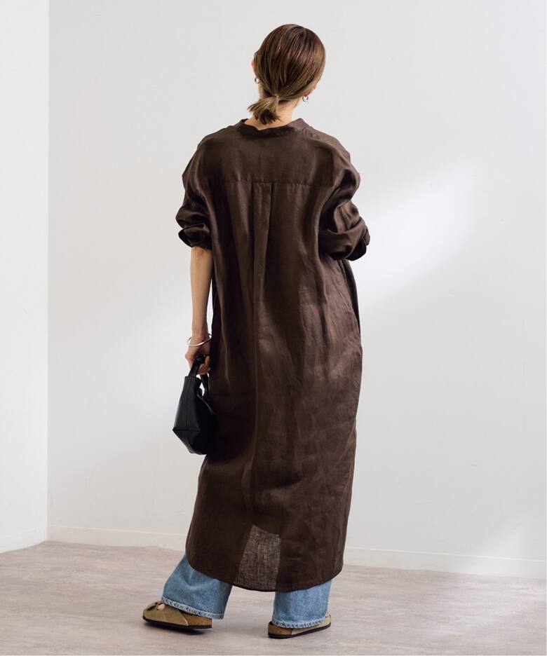 ≪WEB限定追加≫フレンチリネンシャツワンピース（ワンピース  