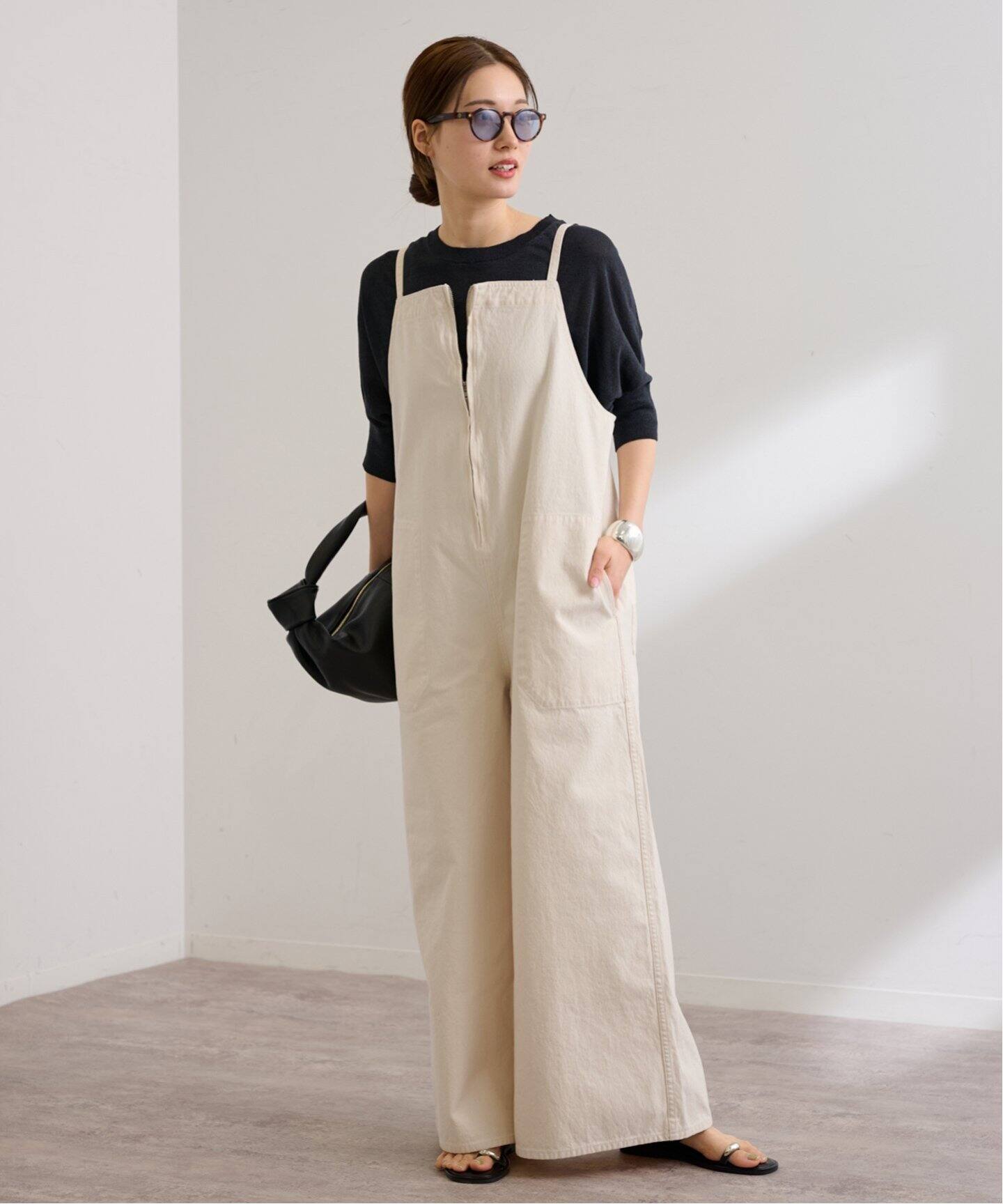 25 FRAMeWORK LINEN-TERRY サロペット FRAMeWORK（フレームワーク）の