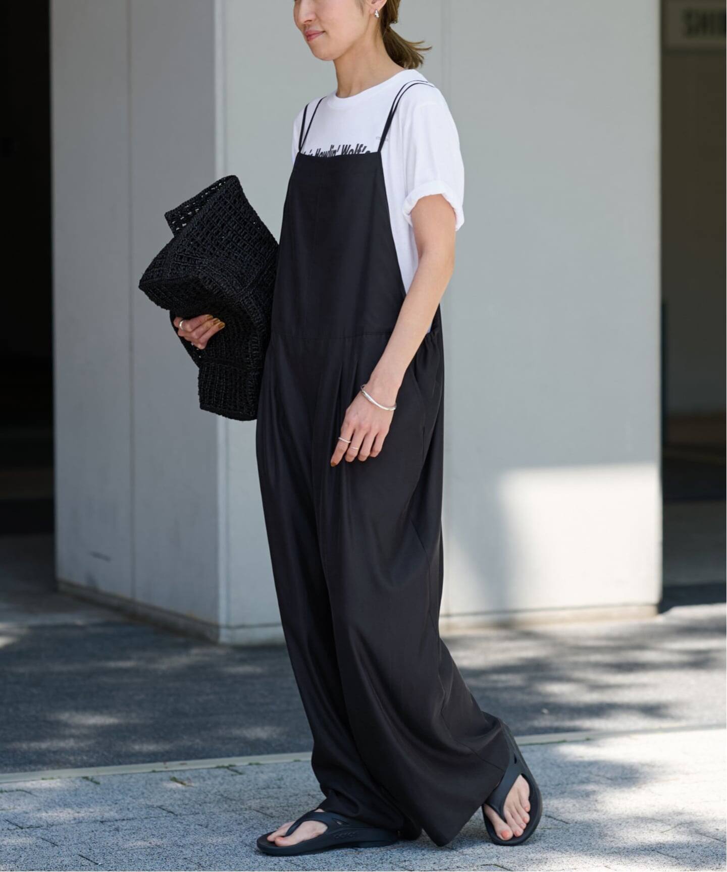 FRAMeWORK キュプラツイルキャミサロペット ブラック 38 ≪WEB限定 / 追加予約≫キュプラツイルキャミサロペット 2