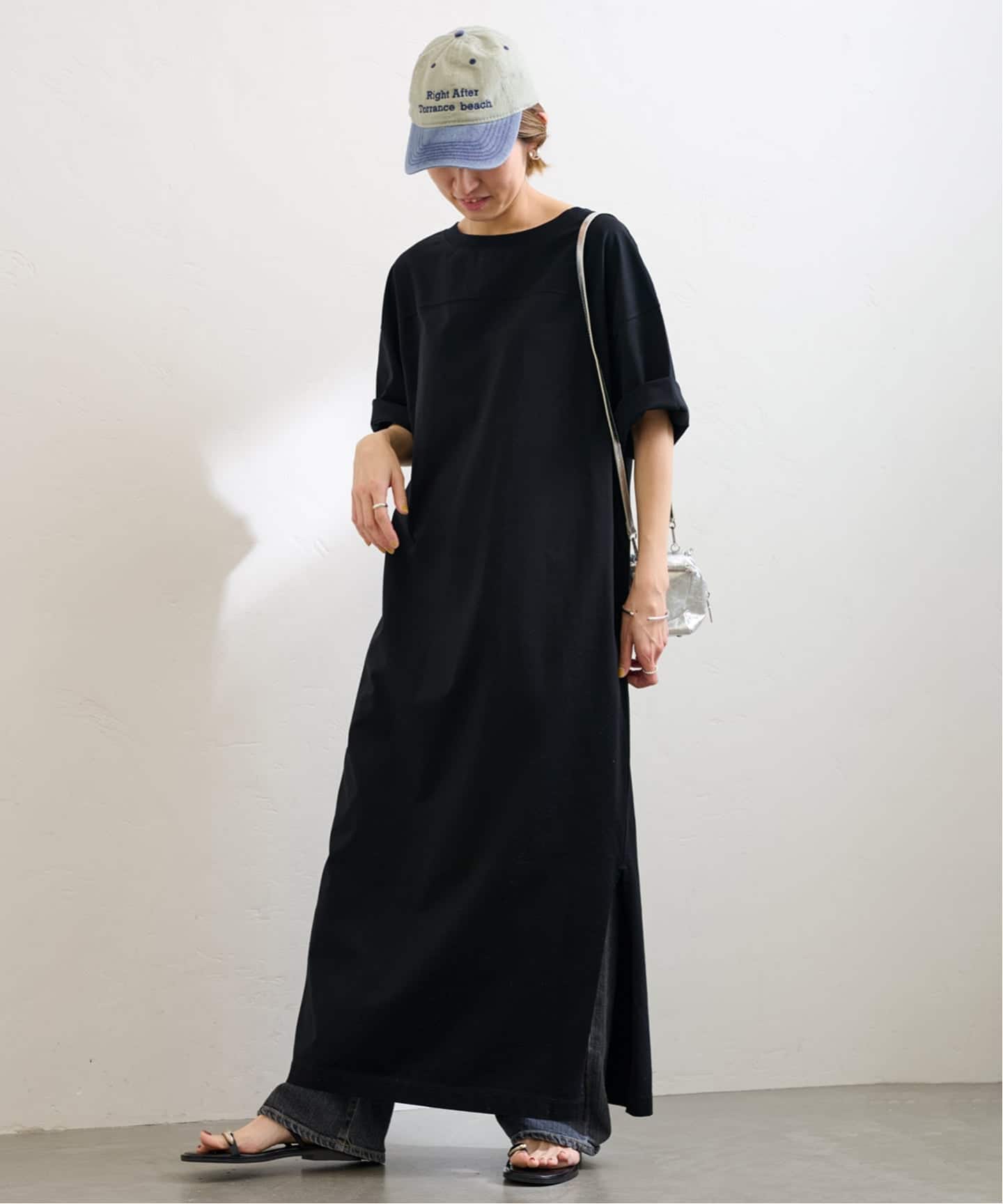 ≪一部店舗+WEB限定追加≫コットンジャージーマキシワンピース