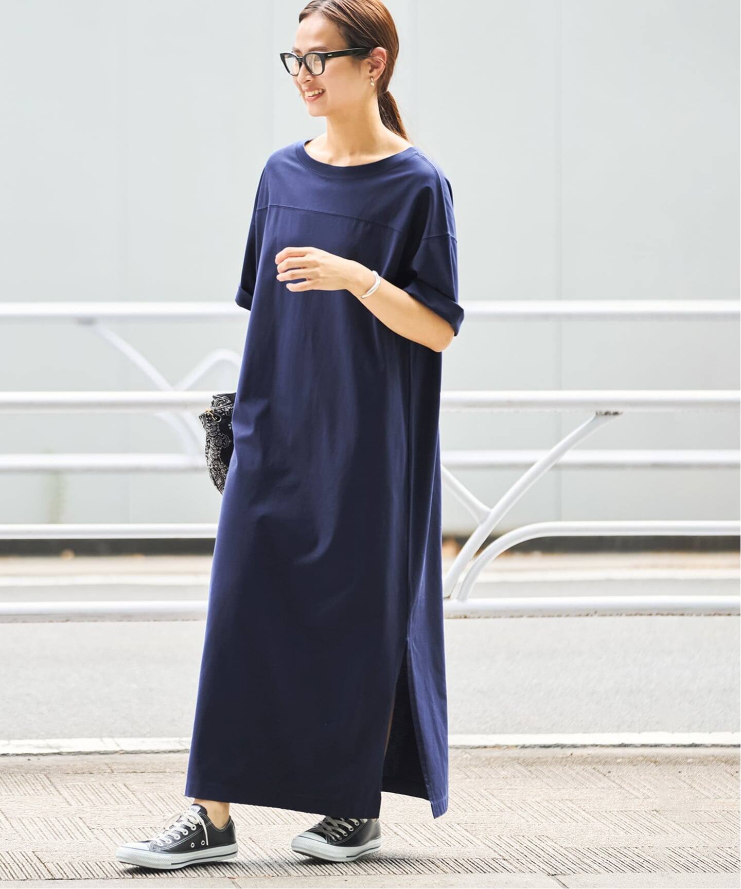 ≪WEB限定 / 追加≫コットンジャージーマキシワンピース