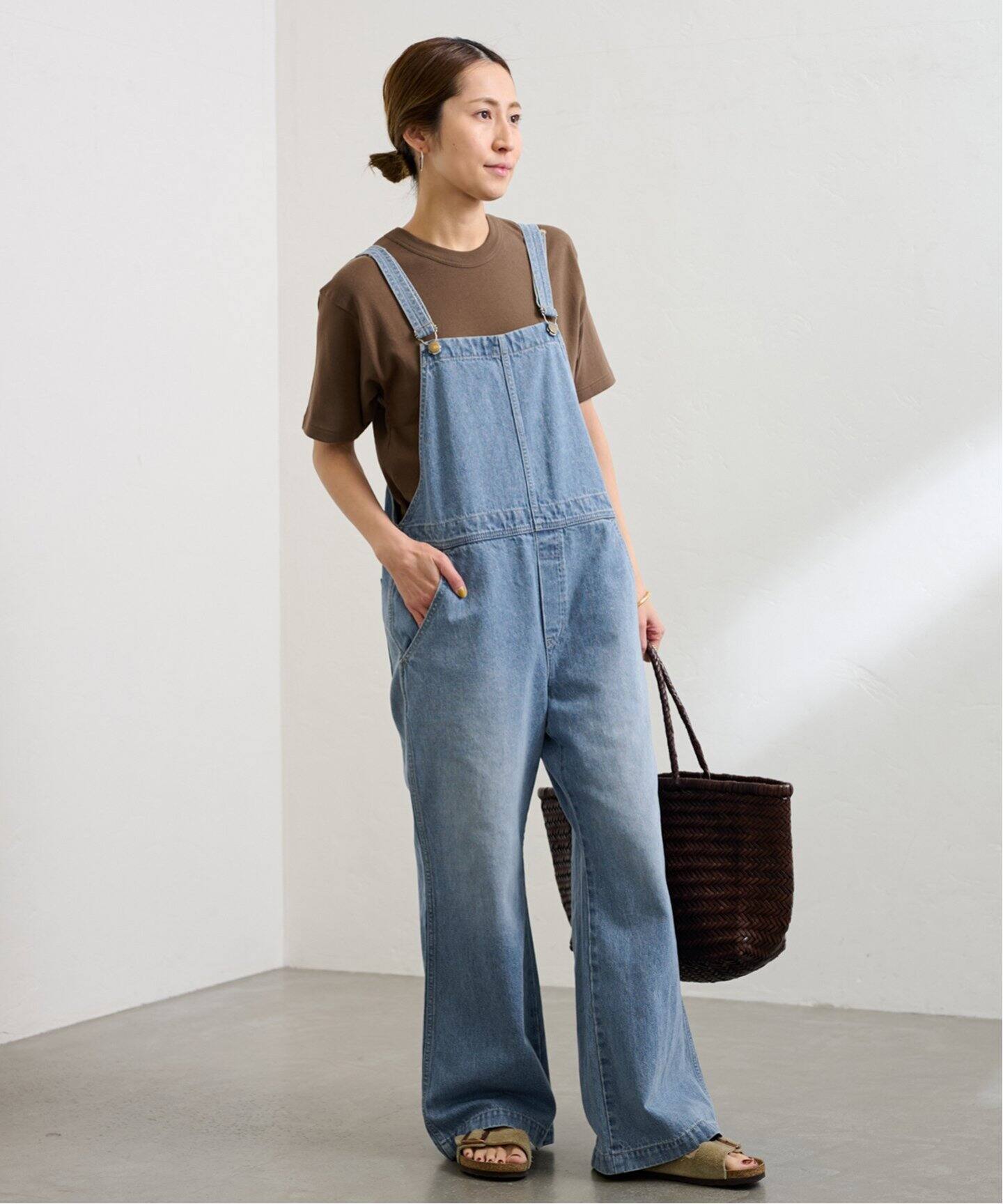 FRAMeWORK JOHNBULL サロペット オーバーオール 28 M JOHNBULL/ジョンブル デニムフレアオーバーオール（サロペット