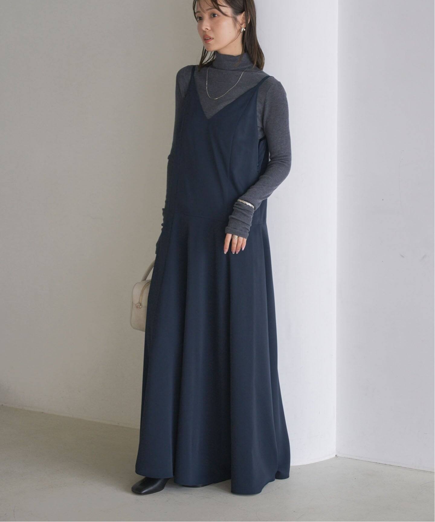 ロー切り替えフレアワンピース（ワンピース）｜NOBLE（ノーブル）の