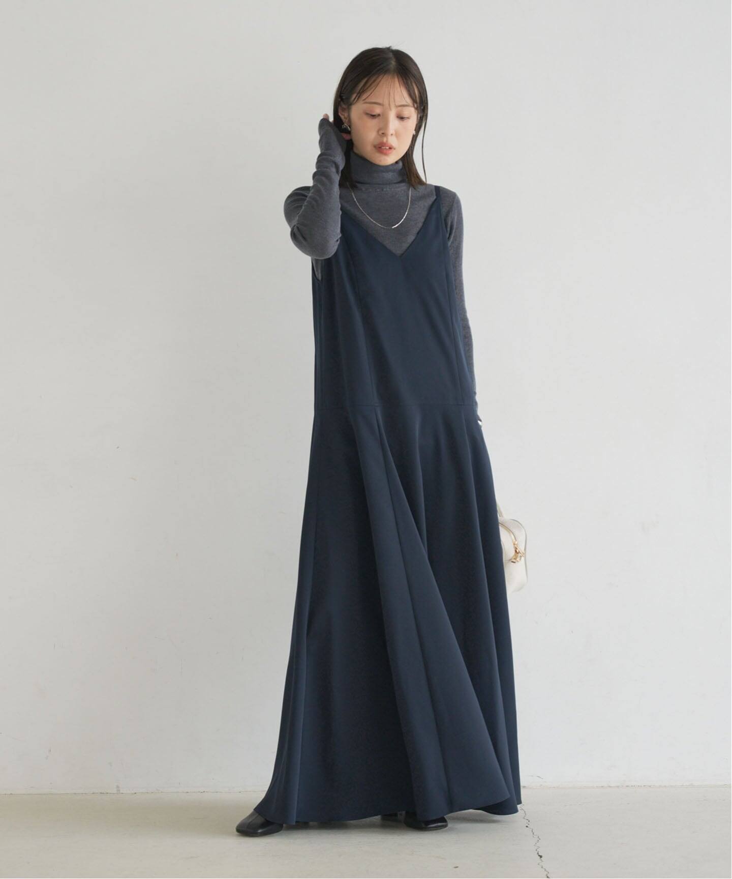 ロー切り替えフレアワンピース（ワンピース）｜NOBLE（ノーブル）の