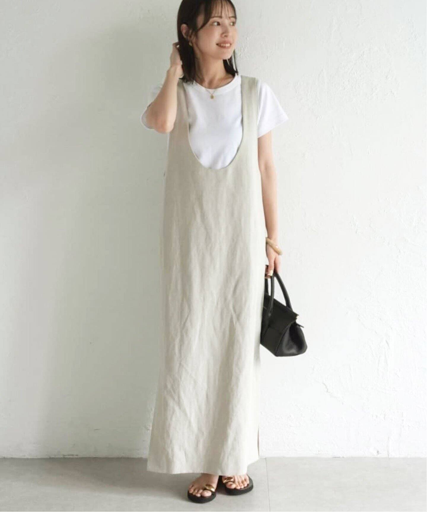 ラフツイル2WAYストレートワンピース（ワンピース）｜NOBLE（ノーブル  