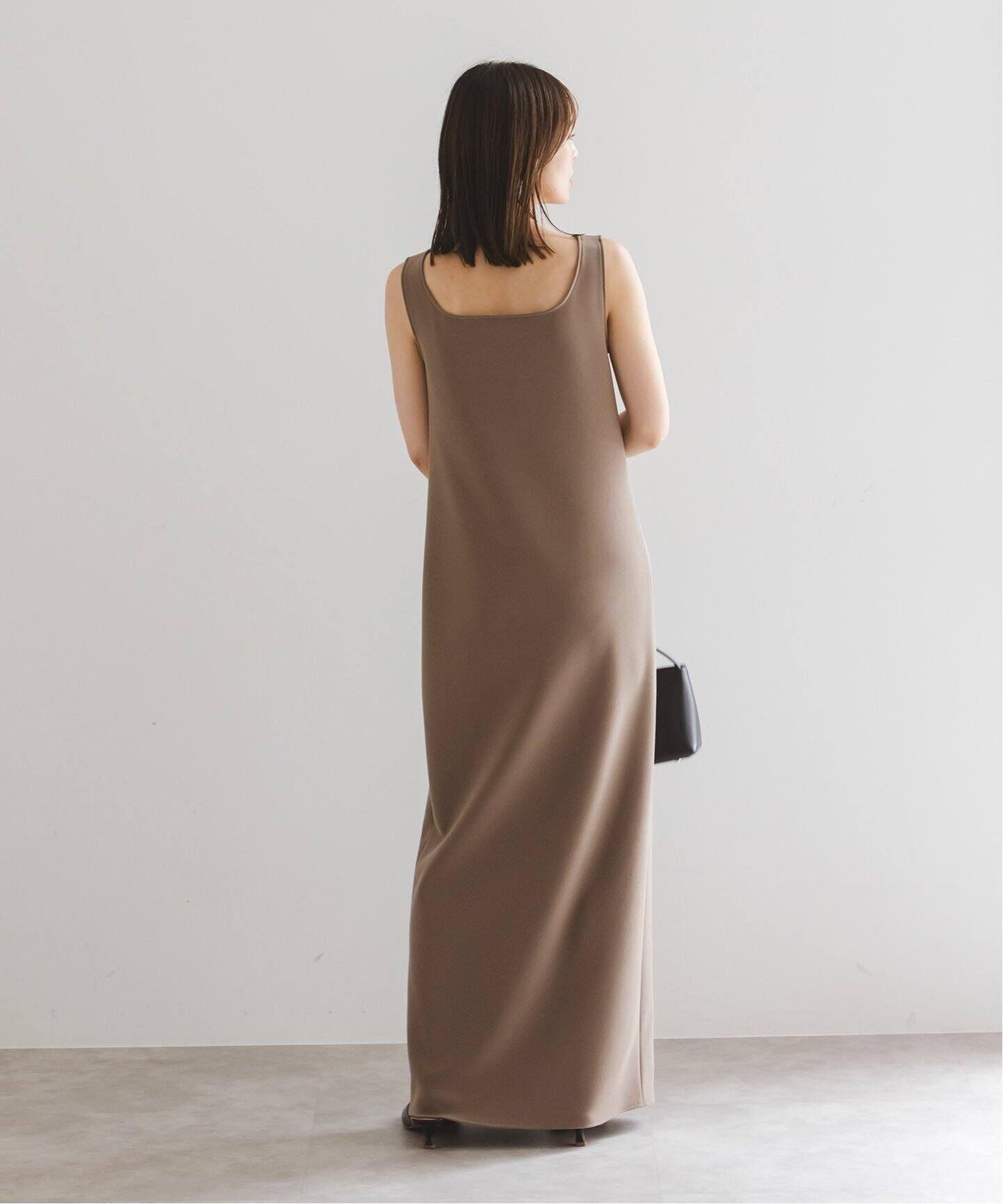 Noble ノーブル ニットライクジョーゼット2wayワンピース 洗える】ニットライクジョーゼット2wayワンピース（ワンピース