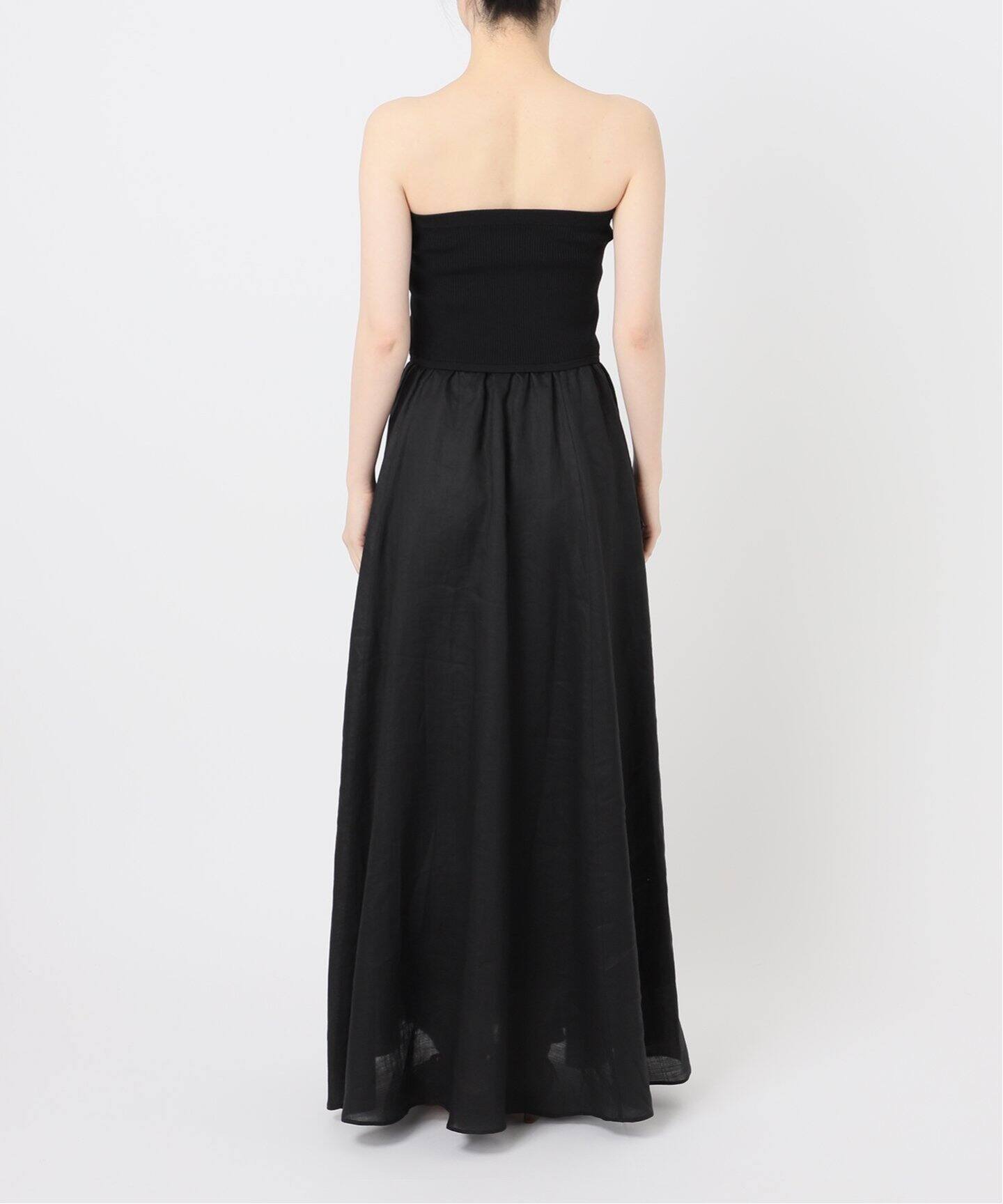 洗える】ラミーニットベアトップワンピース（ワンピース）｜NOBLE