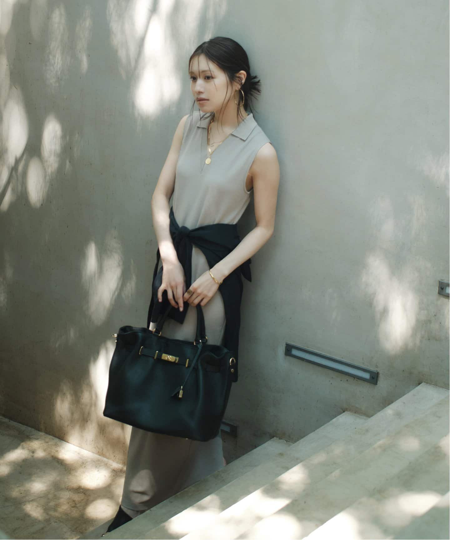 【NOBLE×L’AUBE BLANC】ミラノリブジャージワンピース NOBLE｜【NOBLE*L'AUBE BLANC】ミラノリブジャージワンピース