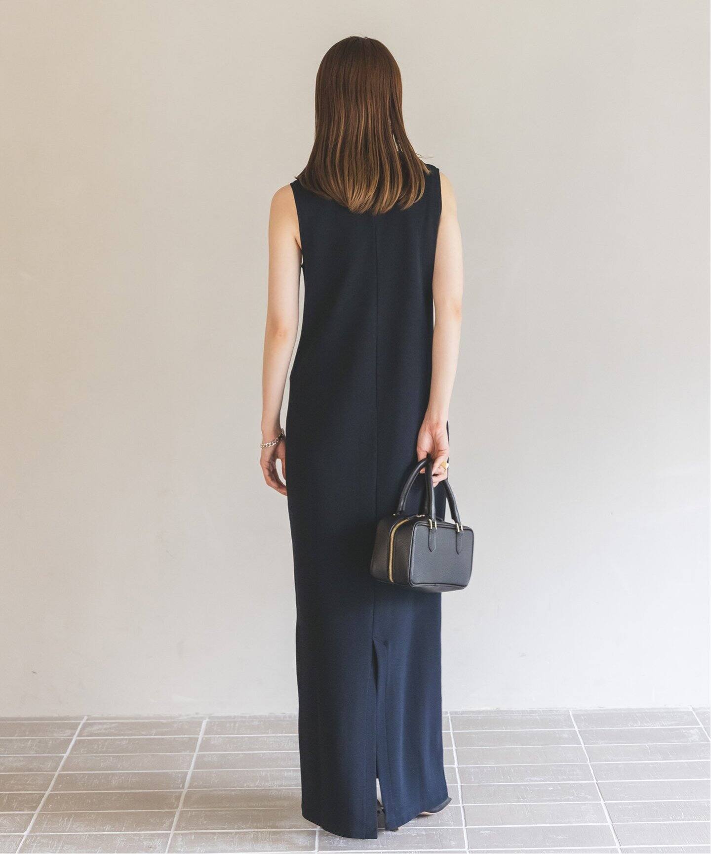 NOBLE×L'AUBE BLANC】ミラノリブジャージワンピース（ワンピース