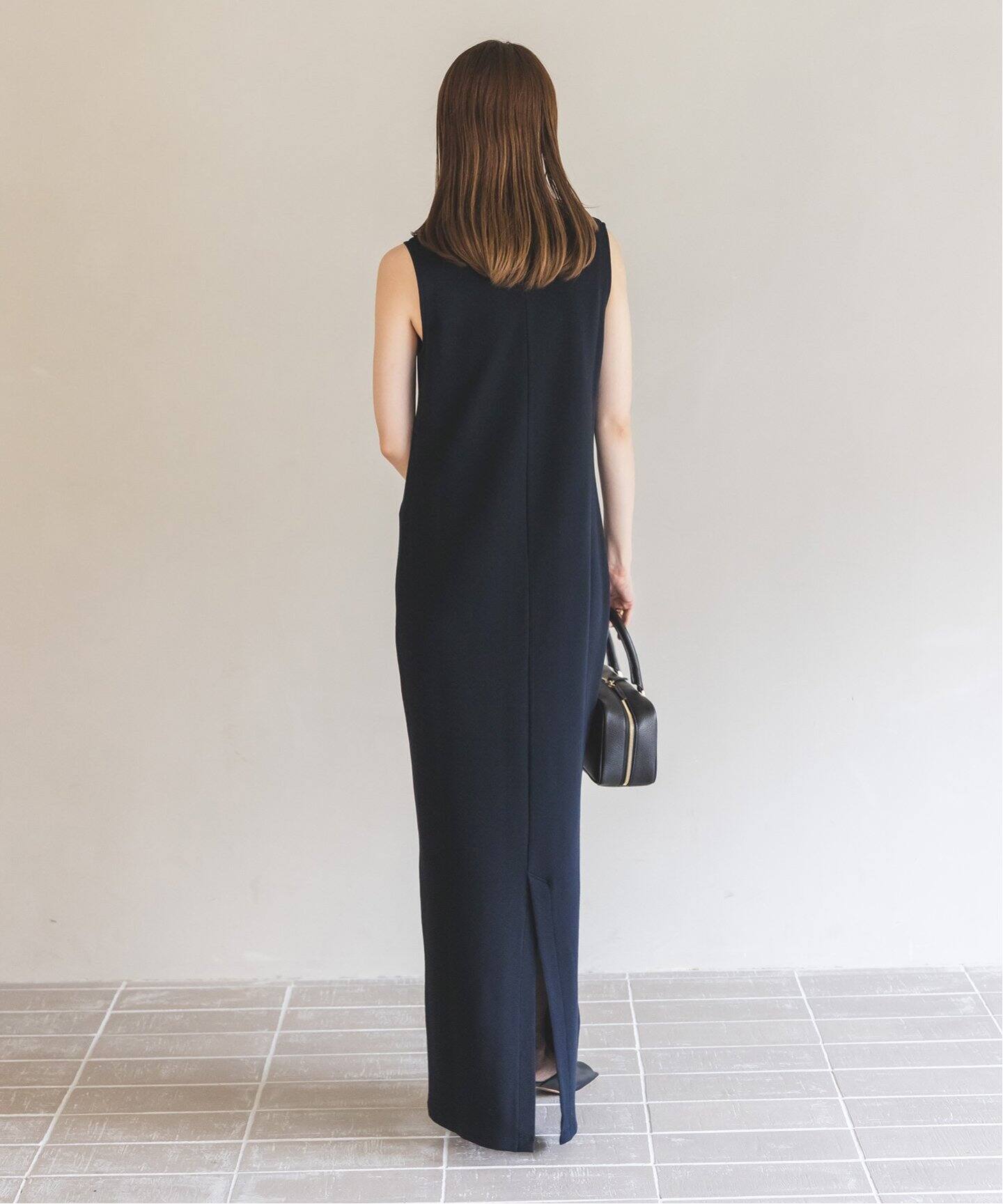 【NOBLE×L’AUBE BLANC】ミラノリブジャージワンピース NOBLE×L'AUBE BLANC】ミラノリブジャージワンピース（ワンピース