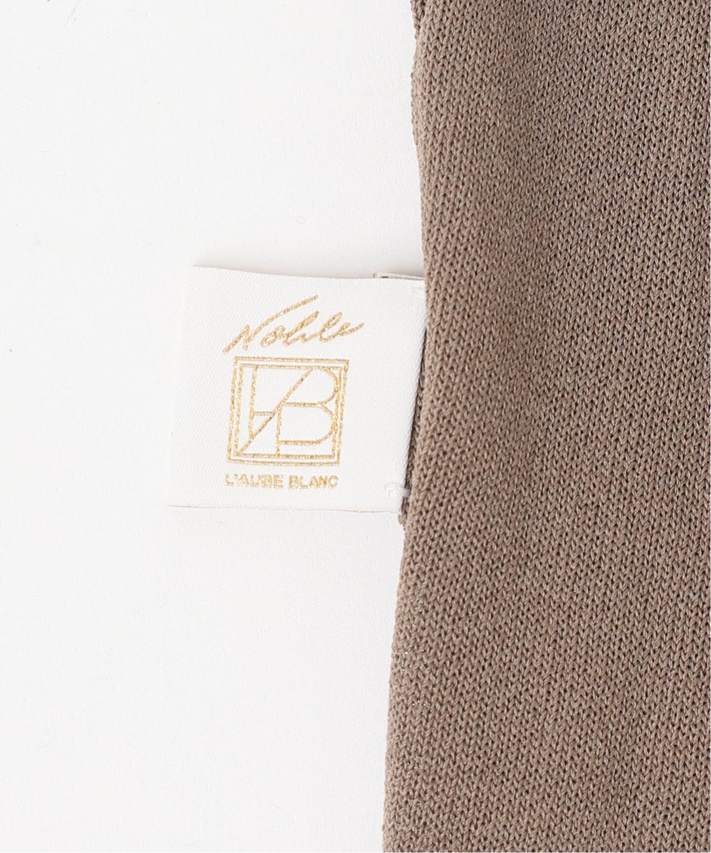 NOBLE×L'AUBE BLANC】シアーワイドリブニットワンピース（ワンピース