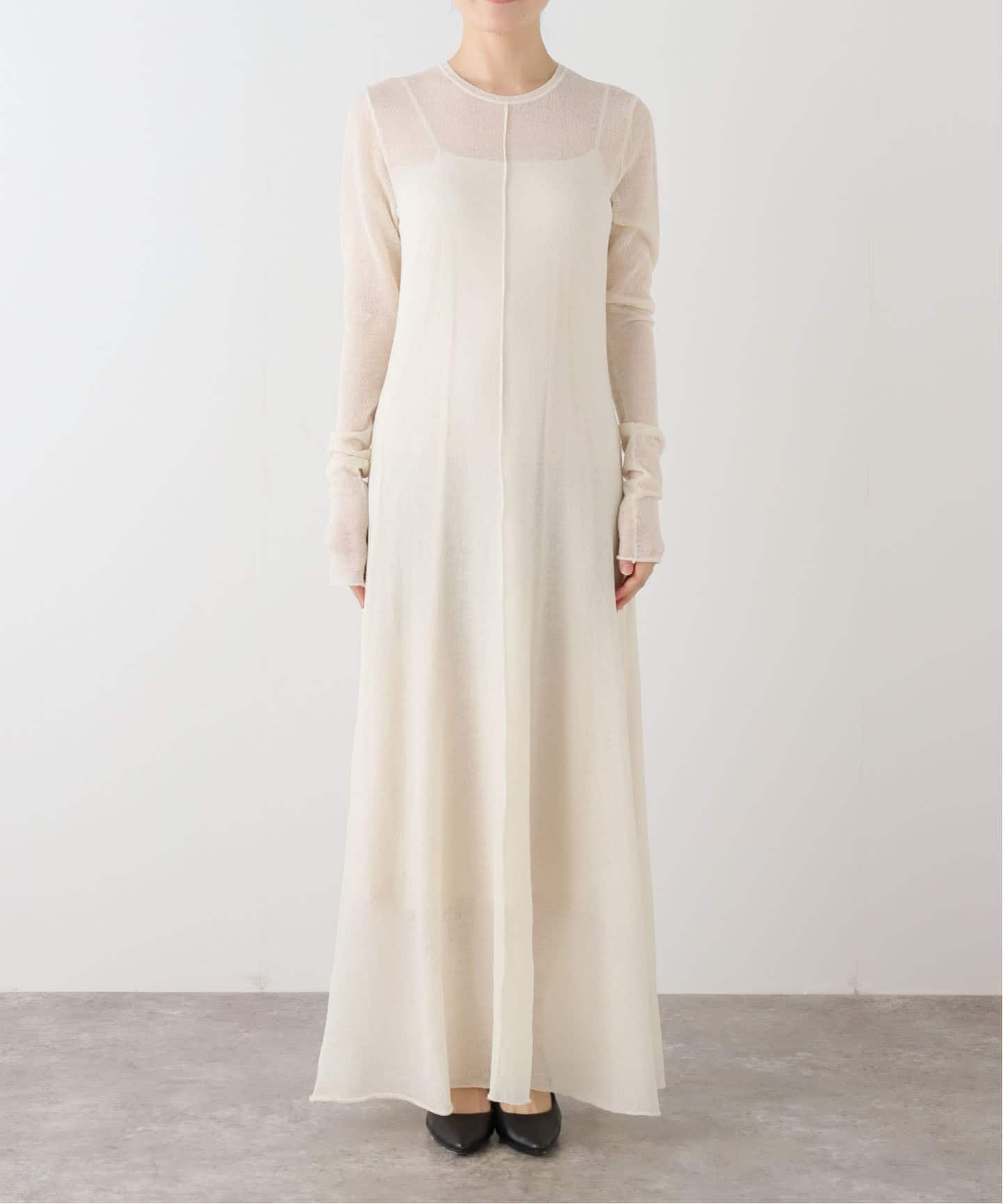 デニットロングフレアワンピース（ワンピース）｜NOBLE（ノーブル）の