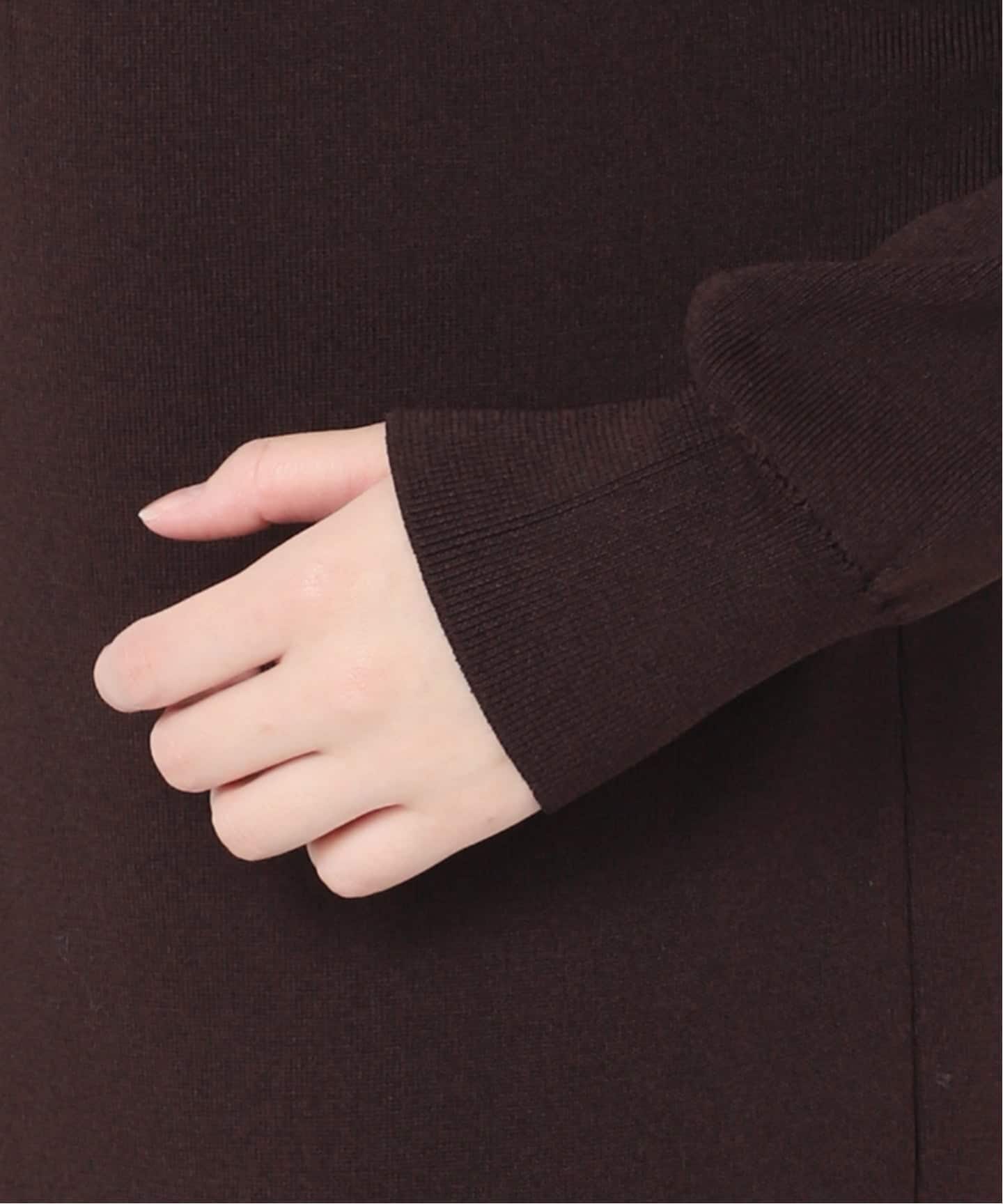 追加》ポロシャツニットワンピース（ニットワンピース）｜NOBLE