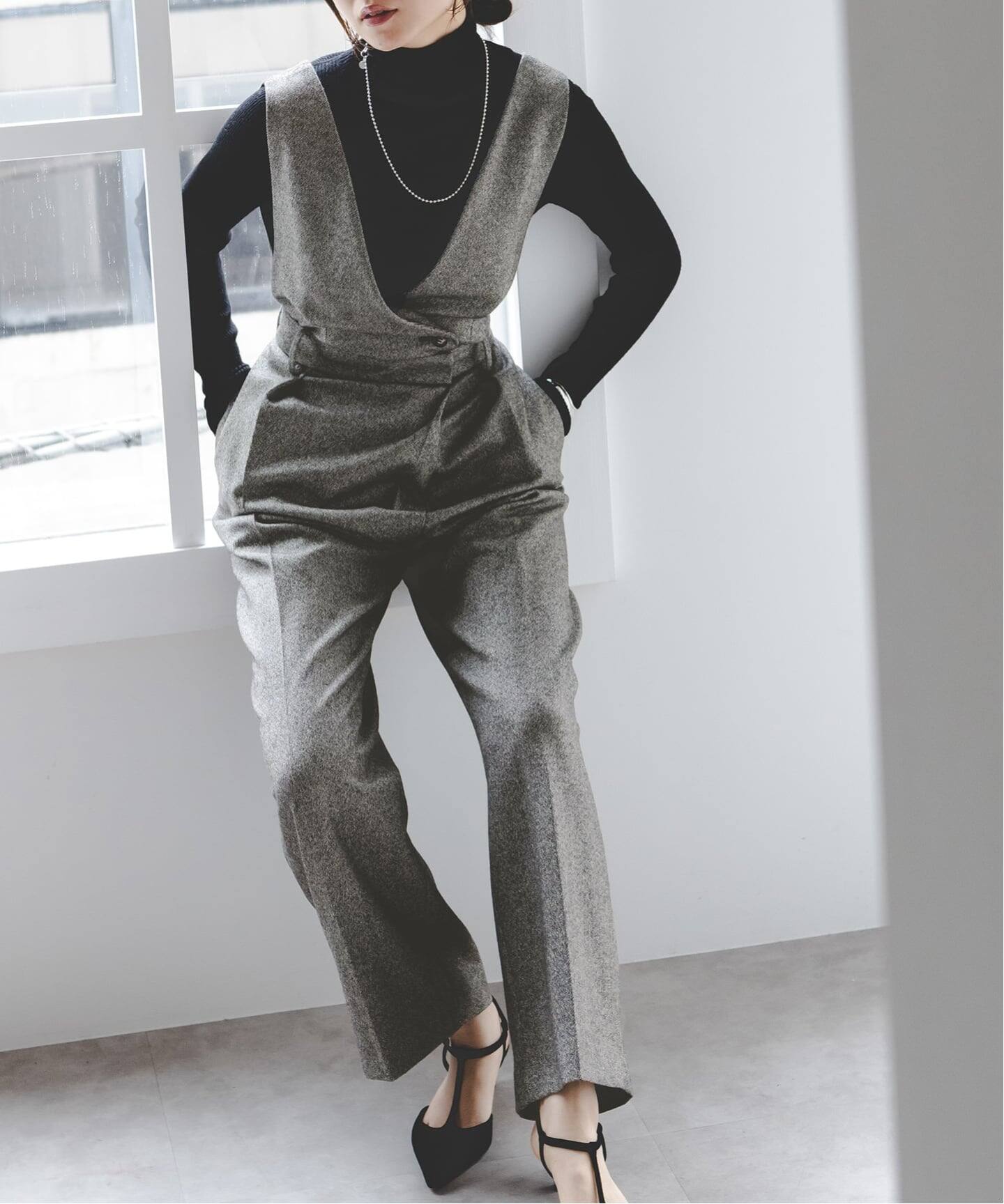 WEB・有楽町店限定追加》3wayラメツイードオールインワン(つなぎ WEB・有楽町店限定追加》3wayラメツイードオールインワン(つなぎ