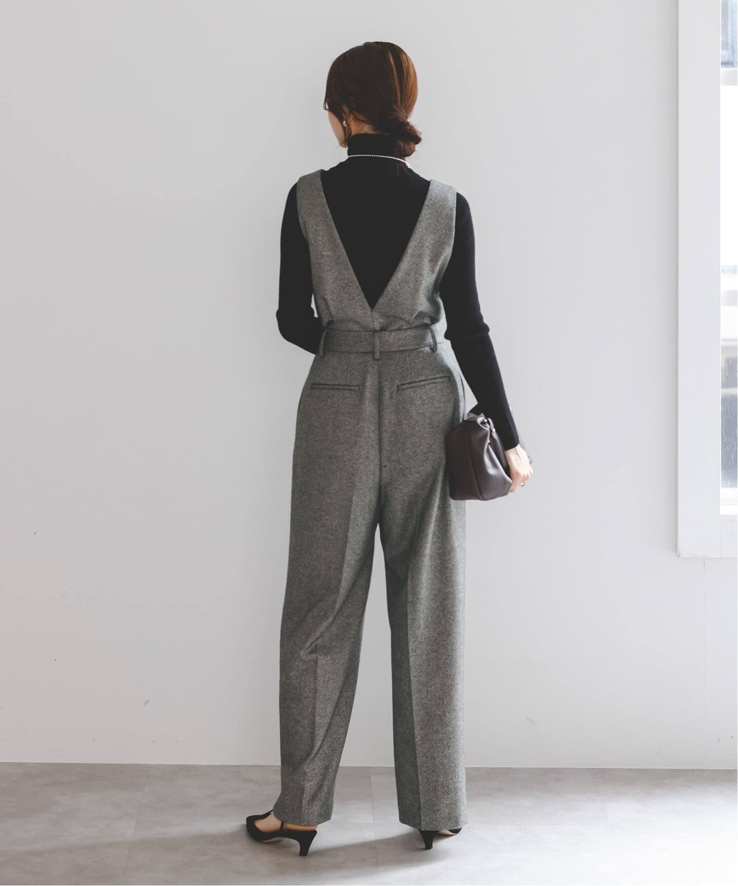 WEB限定追加》3wayラメツイードオールインワン（つなぎ