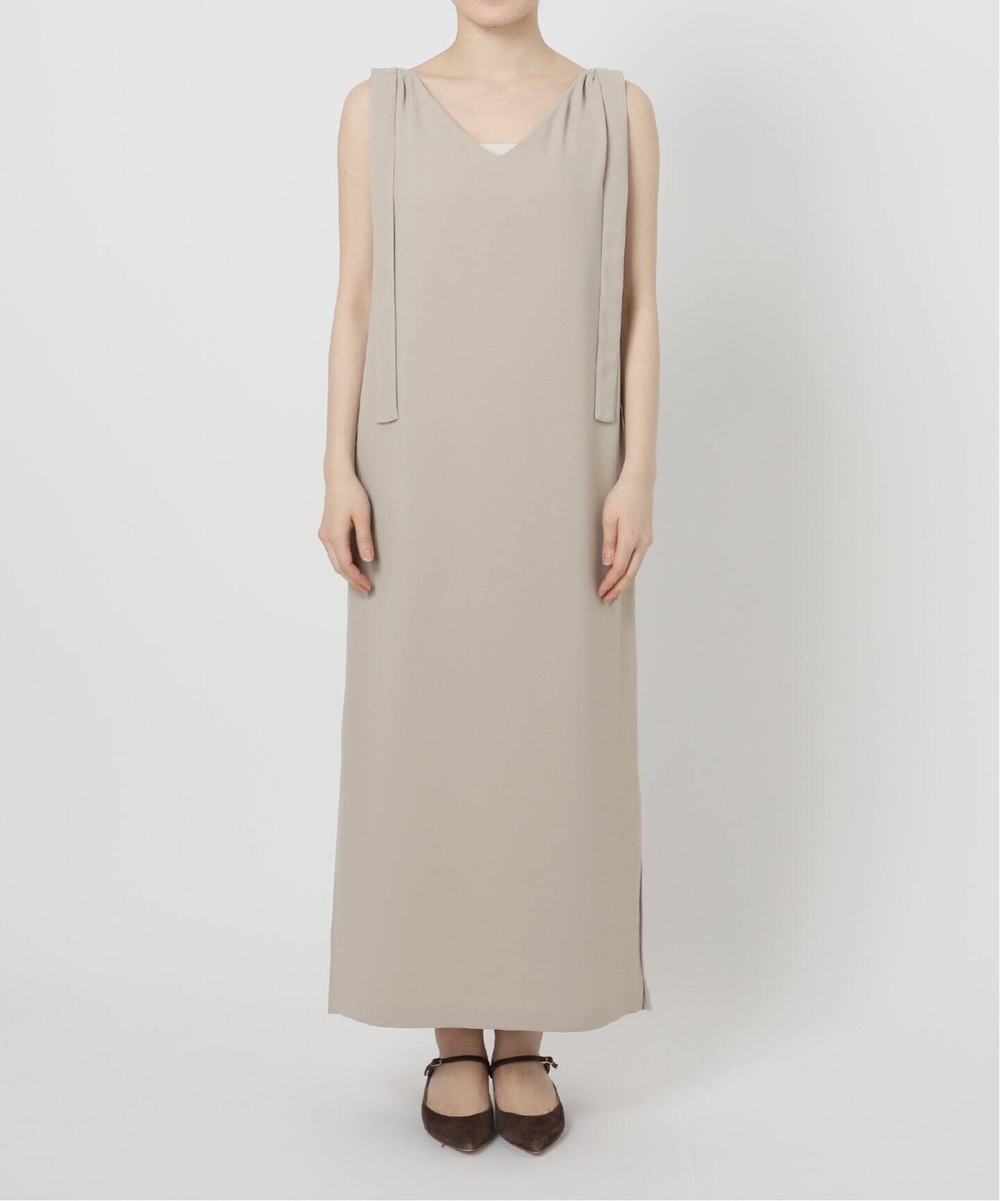 【新品】noble ウォッシャブルジョーゼット2wayOP 36 洗える】ウォッシャブルジョーゼット2wayワンピース（ワンピース