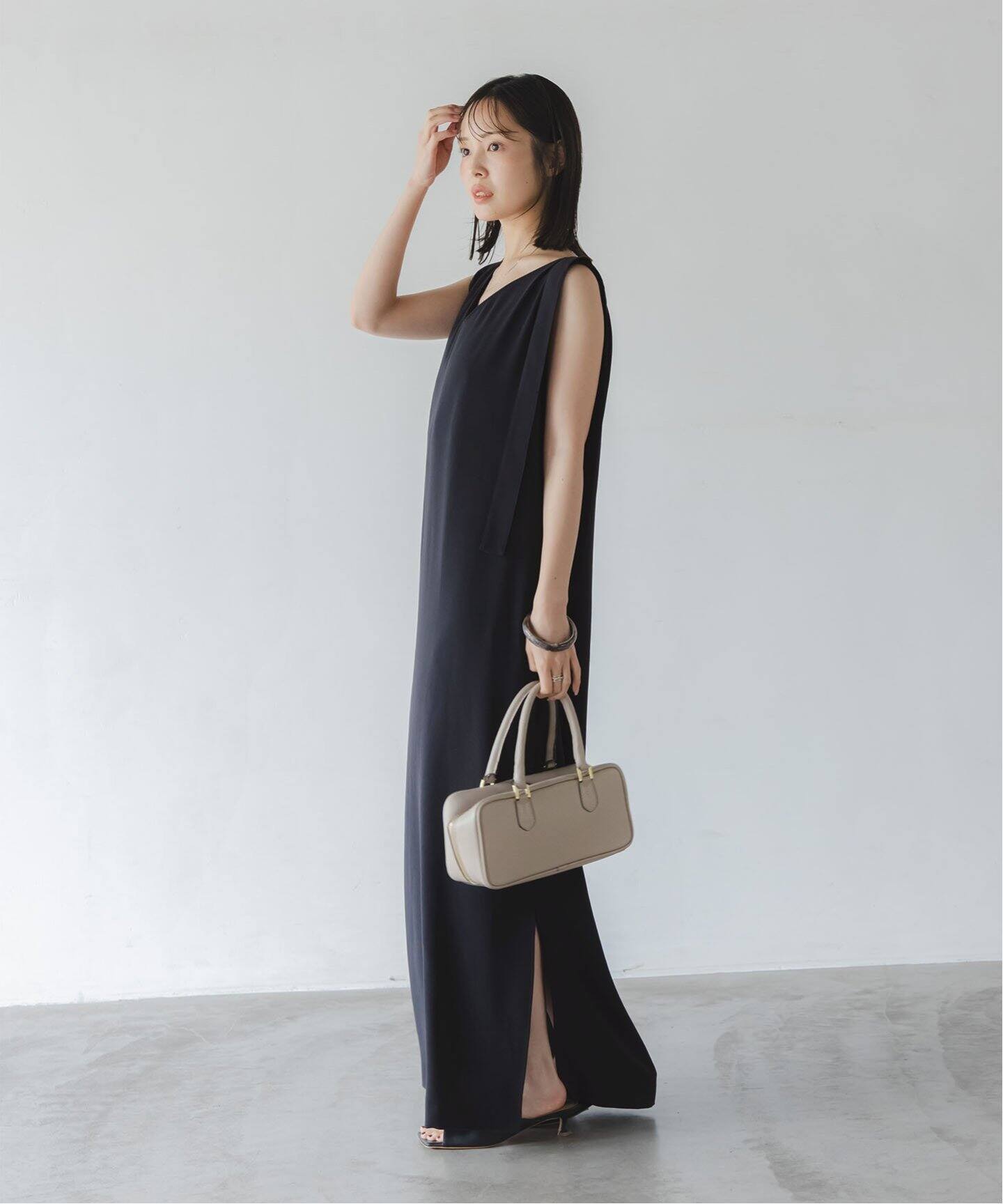 追加》【洗える】ウォッシャブルジョーゼット2wayワンピース 2