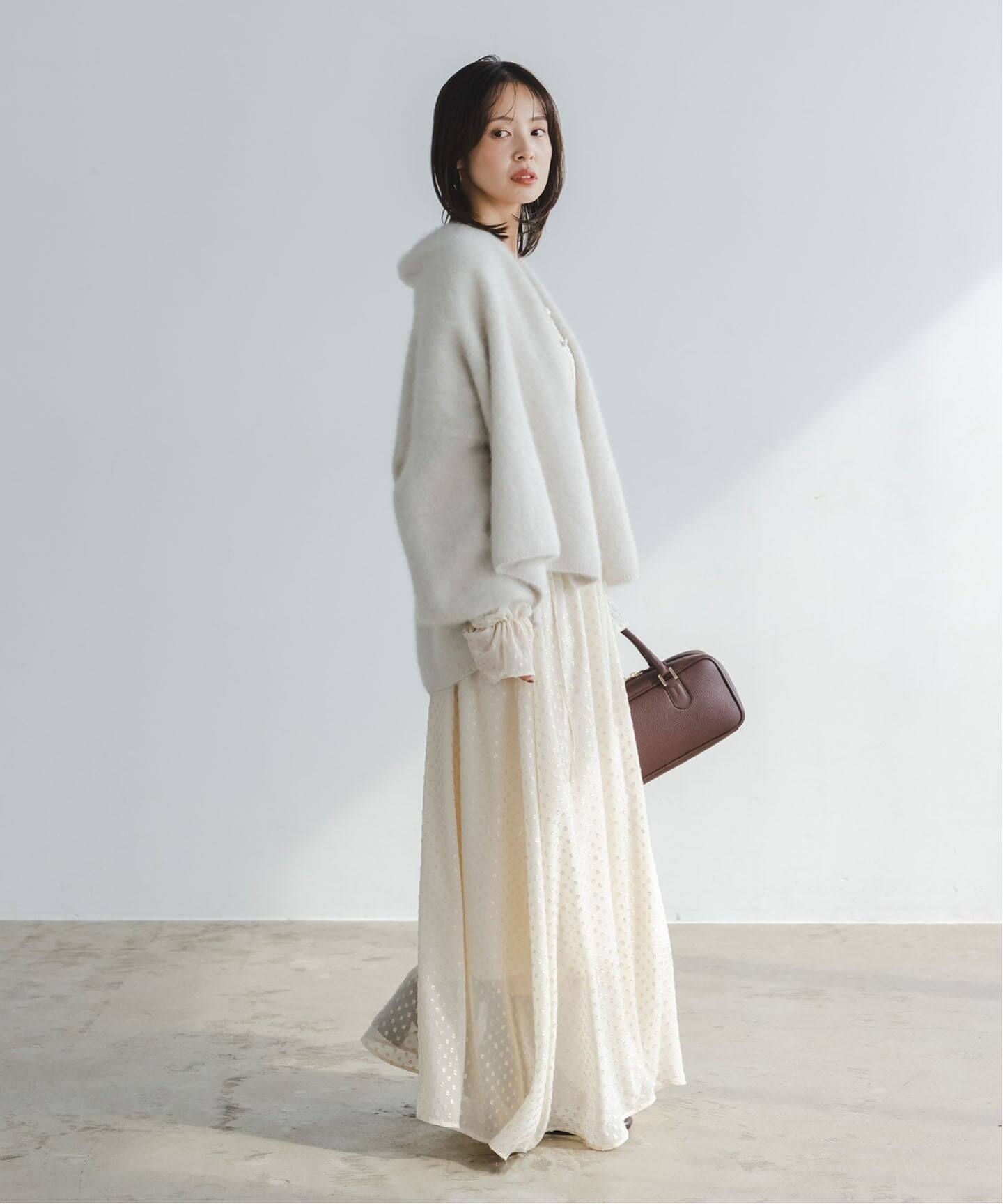 ラメカットジャガード2wayワンピース（ワンピース）｜NOBLE（ノーブル