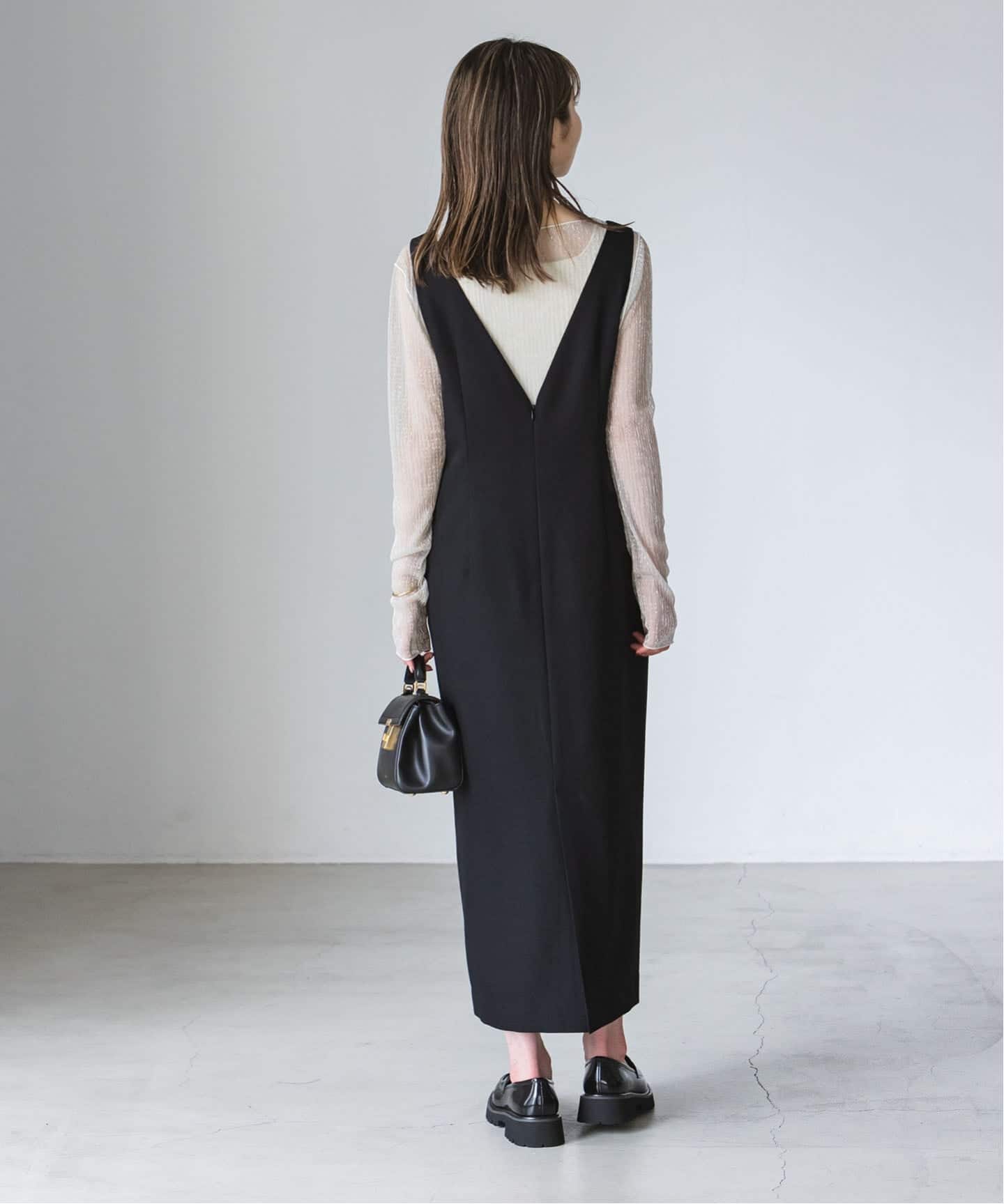 noble ストレートVネックワンピース NOBLE ワンピース ストレートVネックワンピース : ZOZOTOWN