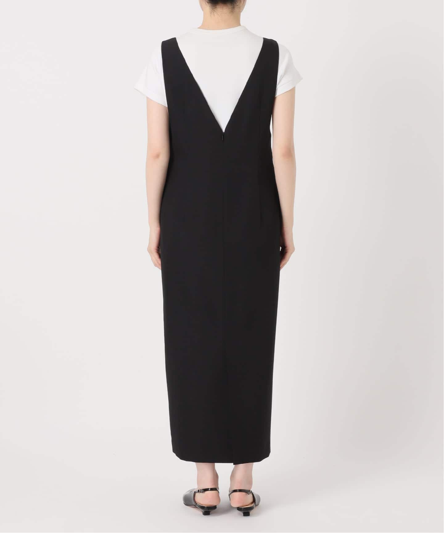 WEB限定追加予約2》ストレートVネックワンピース（ワンピース）｜NOBLE