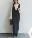 《WEB限定追加予約2》ストレートVネックワンピース