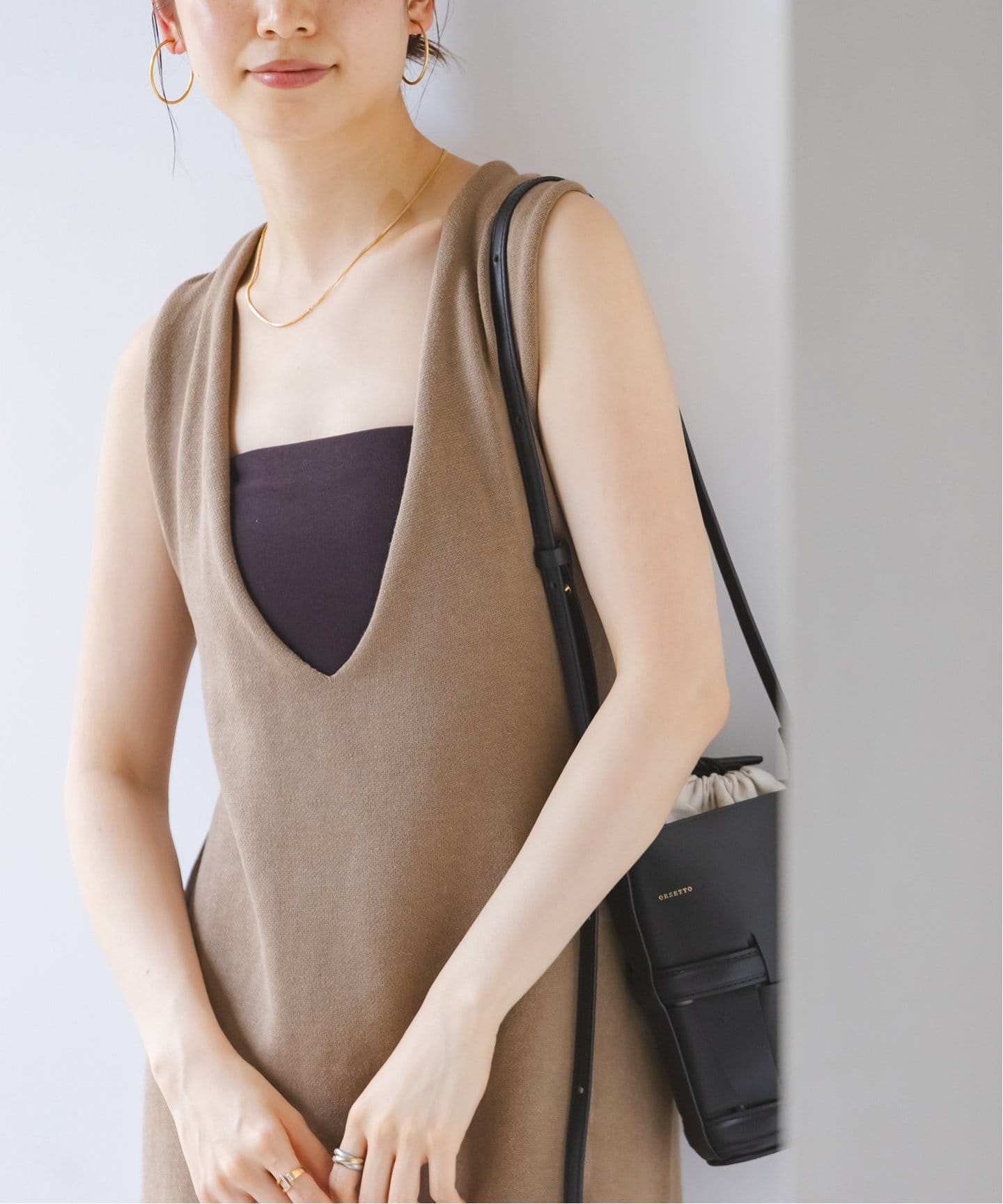 NOBLE バックノットロングワンピース バックノットロングワンピース（ワンピース）｜NOBLE（ノーブル
