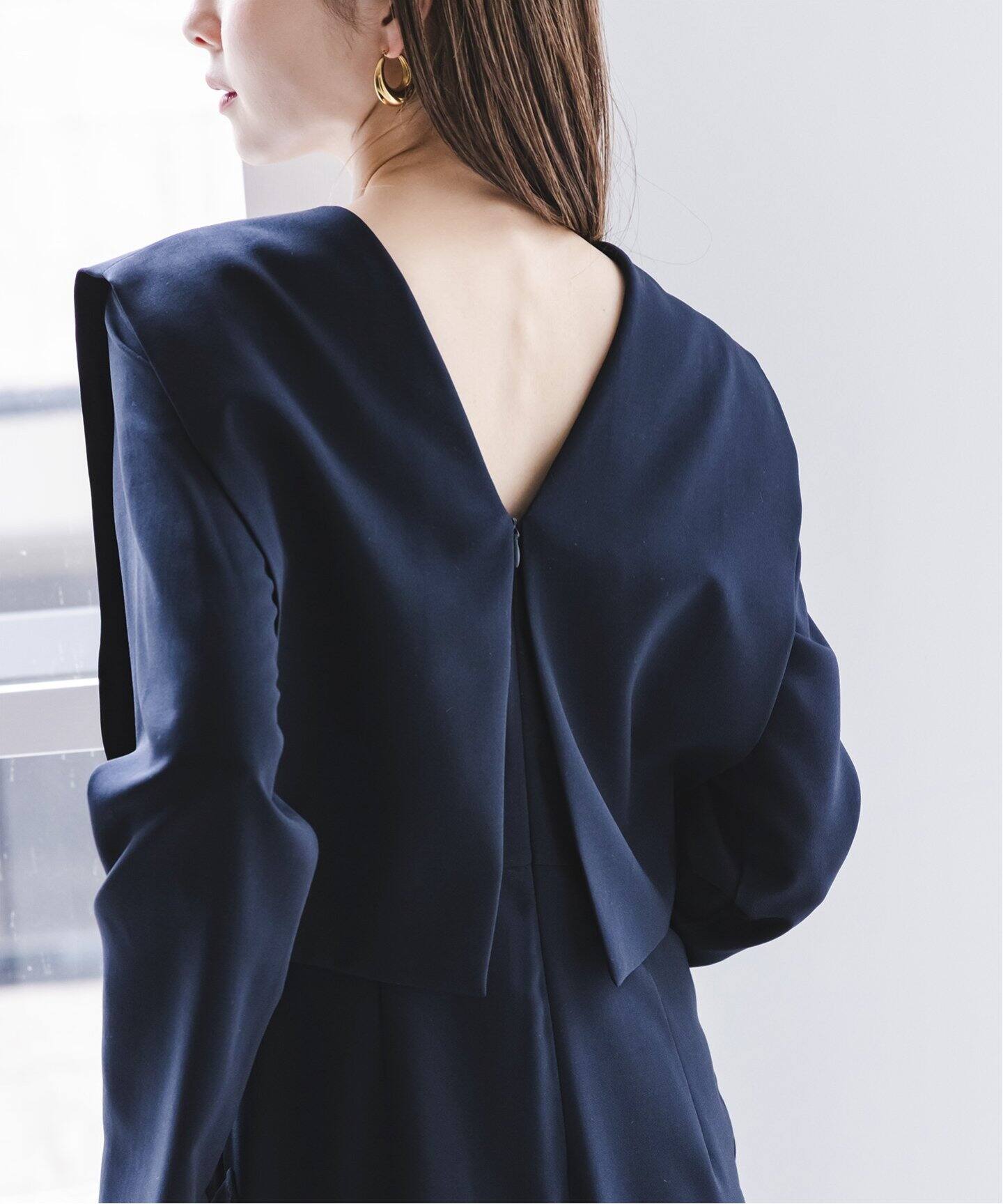 バックオープンレイヤードオールインワン（サロペット／オーバーオール