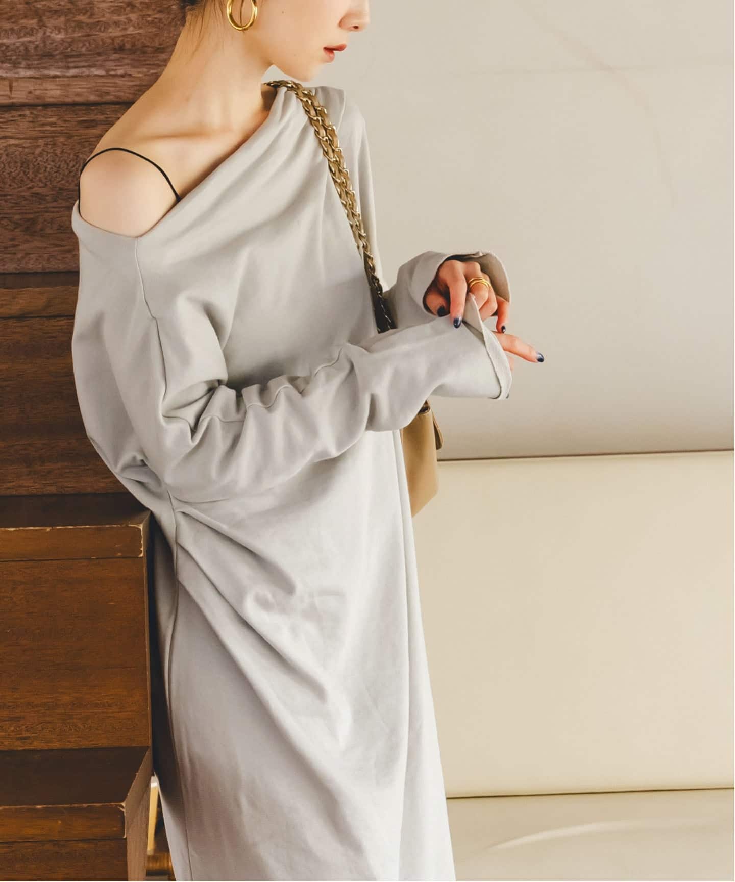 タグ付き新品GREYCHORD/グレーコード NOSLEEVE ONEPIECE NOBLE別注》GREYCHORD/グレーコード ノースリーブワンピース