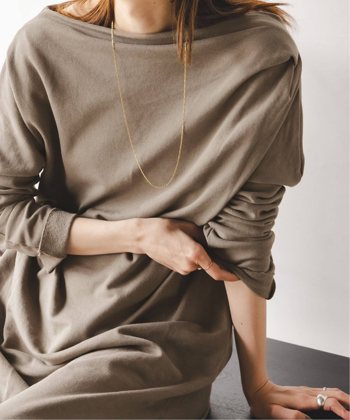 NOBLE別注》GREYCHORD/グレーコード タックギャザーワンピース