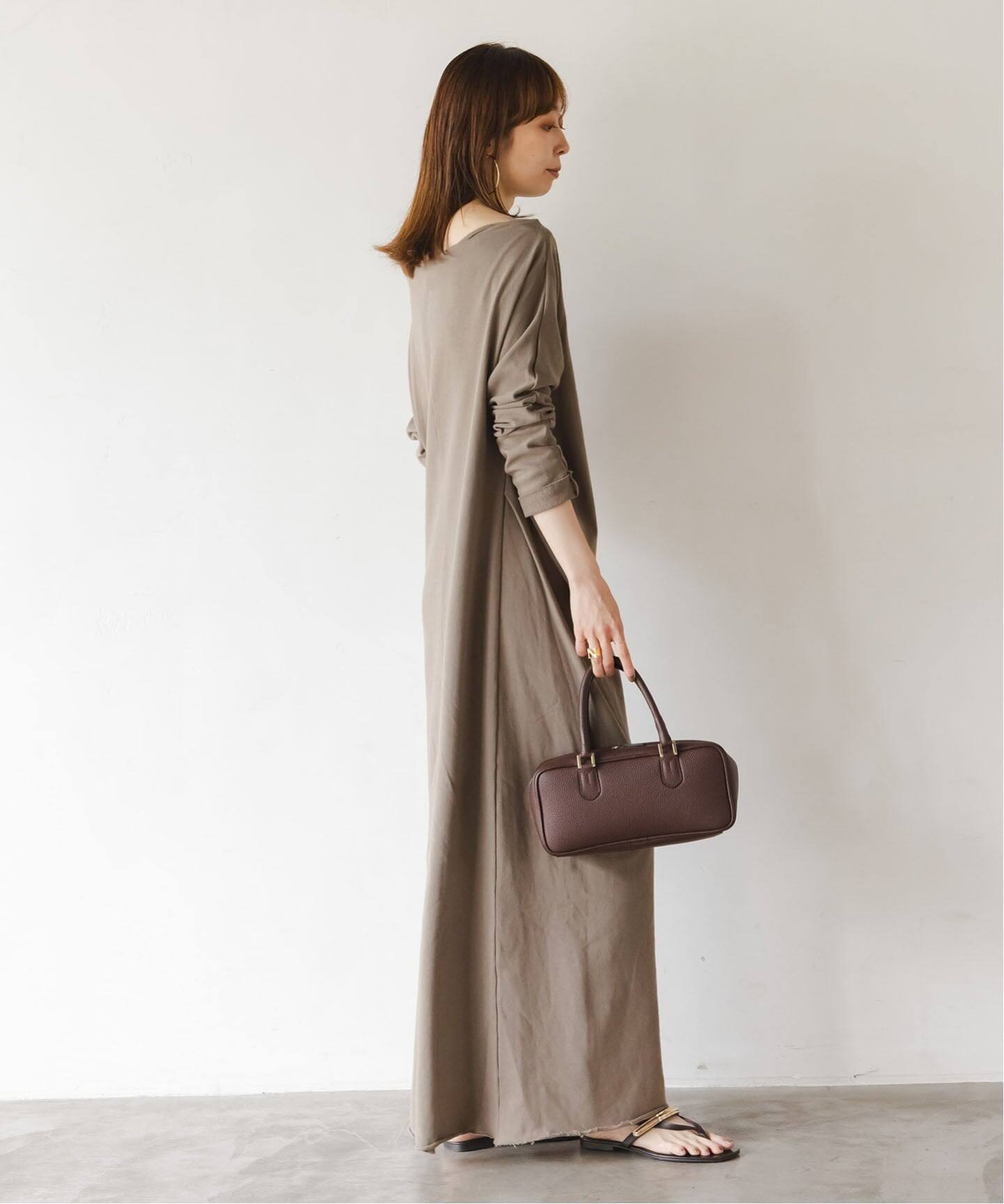 NOBLE別注》GREYCHORD/グレーコード タックギャザーワンピース