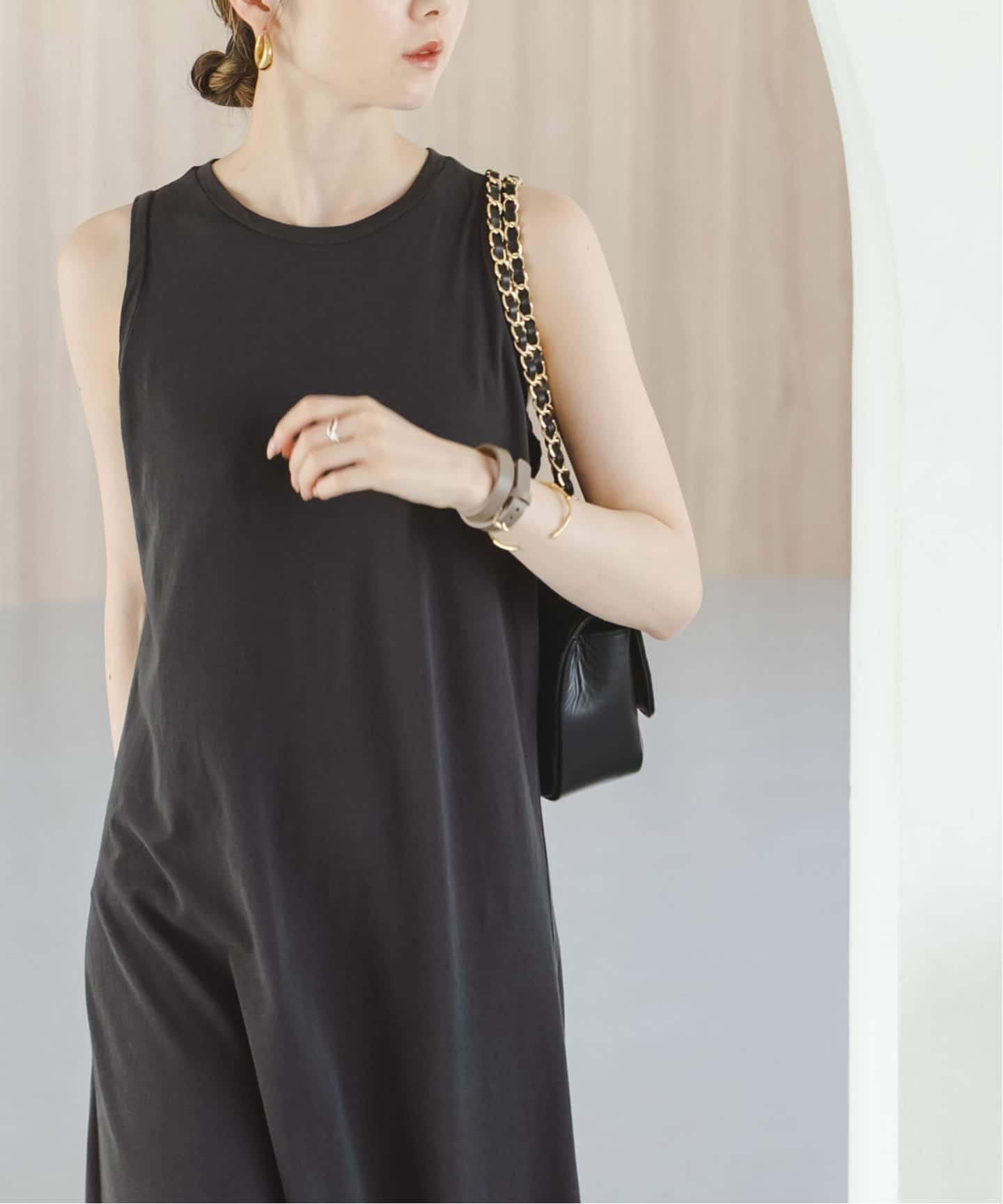 タグ付き新品GREYCHORD/グレーコード NOSLEEVE ONEPIECE NOBLE別注》GREYCHORD/グレーコード ノースリーブワンピース