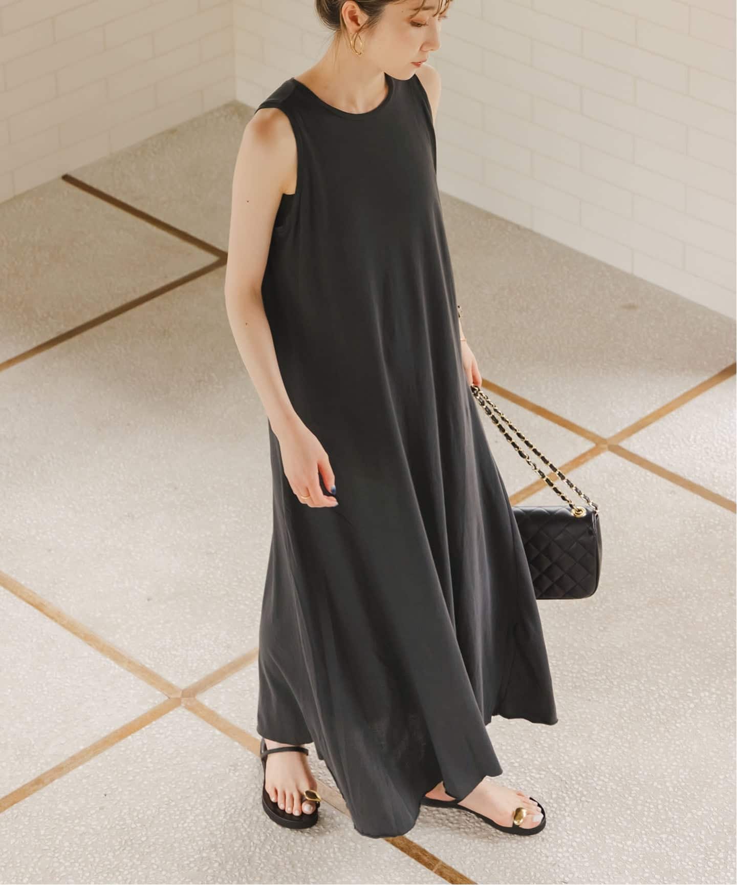 Noble ワンピース NOBLE別注》GREYCHORD/グレーコード ノースリーブワンピース
