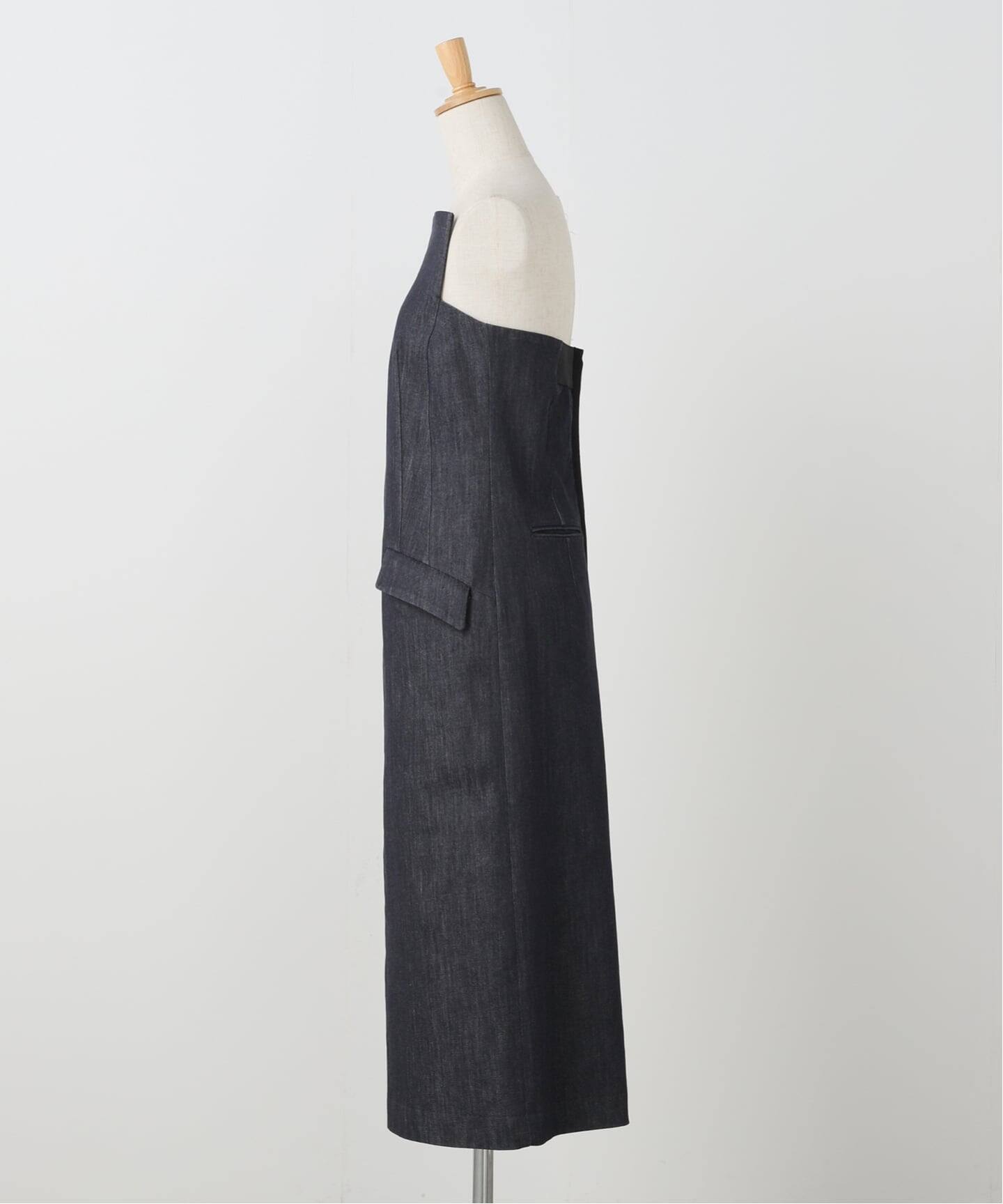 ROOM NO.8/ルームエイト BLACK ST DENIM HI BARE DRESS（ワンピース