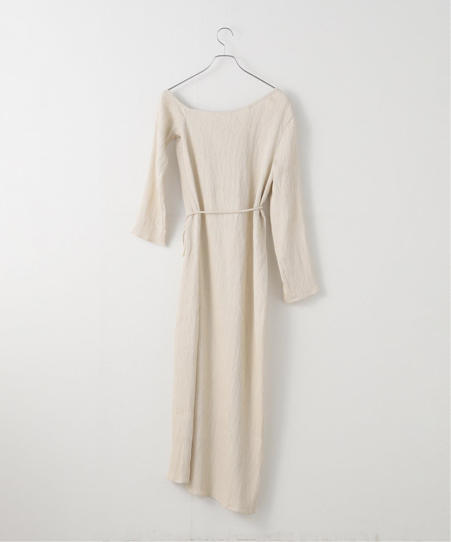 Calensia Double Button D-Ring Belt Dress ワンピース(2 COLOR) knit belt dress (3 colors) | REPOACE®︎