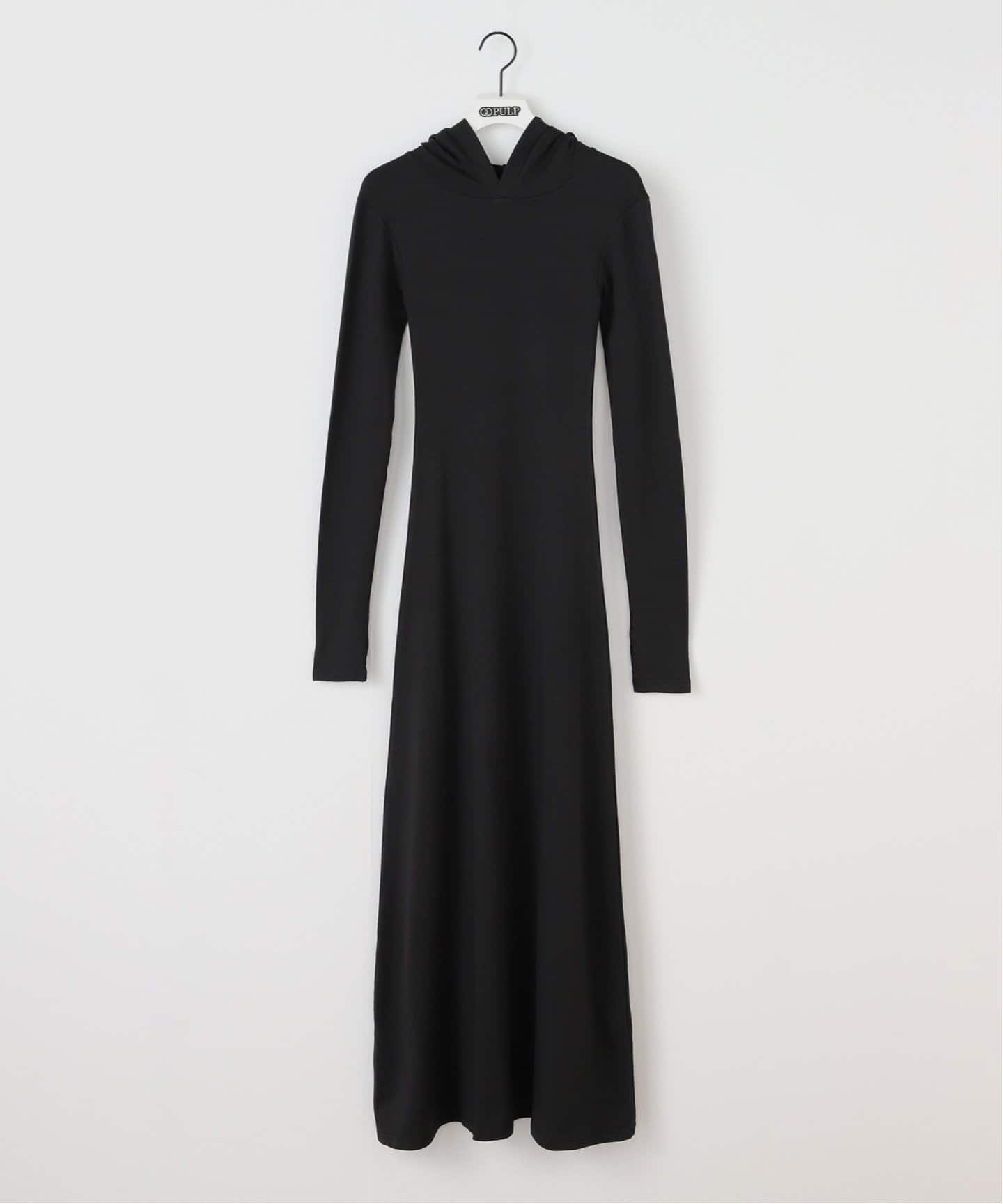 ★EXPIRED GIRL★20'S MAXI HOODIE DRESS BLACK★韓国送料込 Geek Office / ギークオフィス】Expired Girl / 20s Maxi Hoodie
