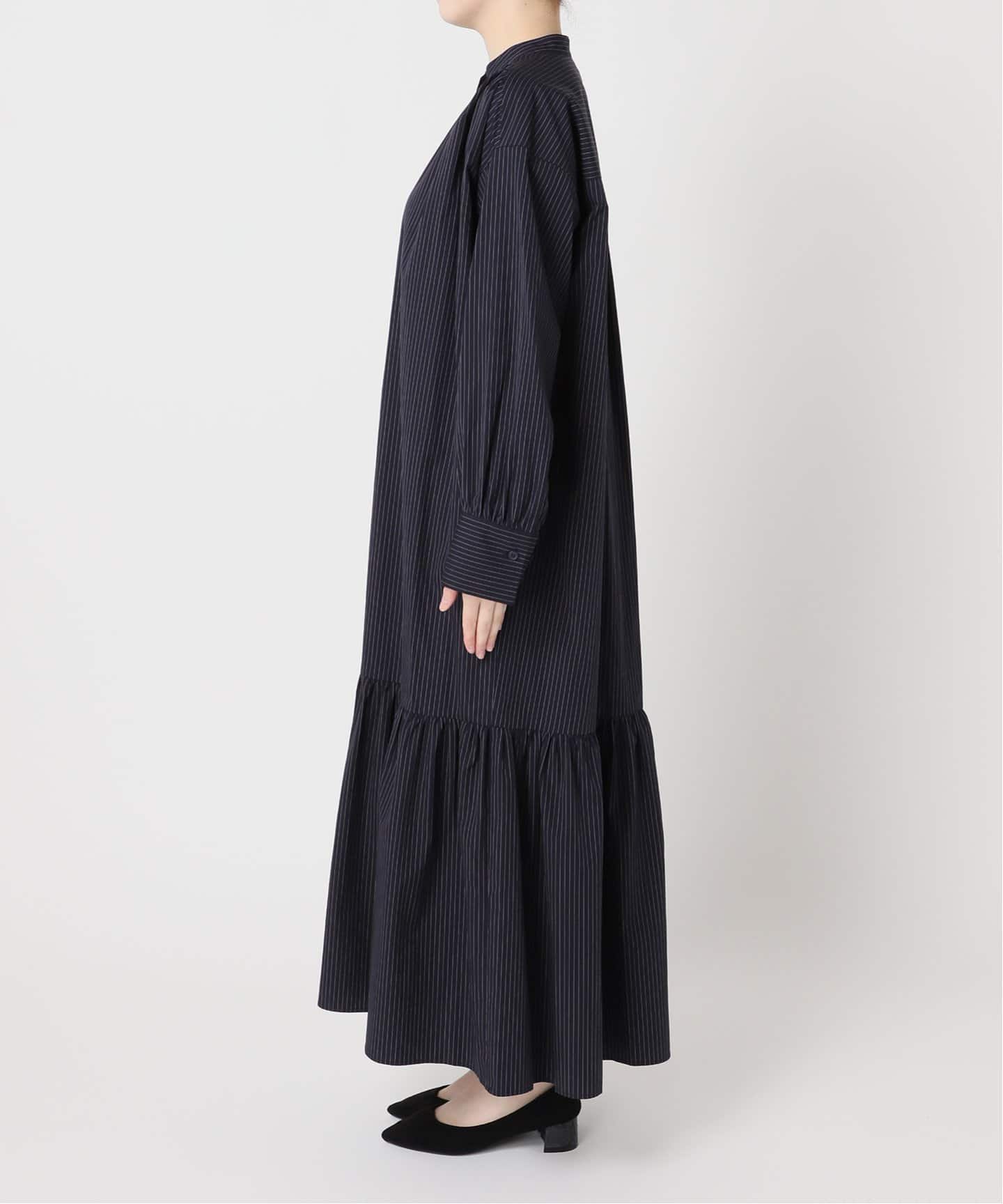 SIDOGRASストライプ/デシンマキシワンピース（ワンピース）｜JOURNAL