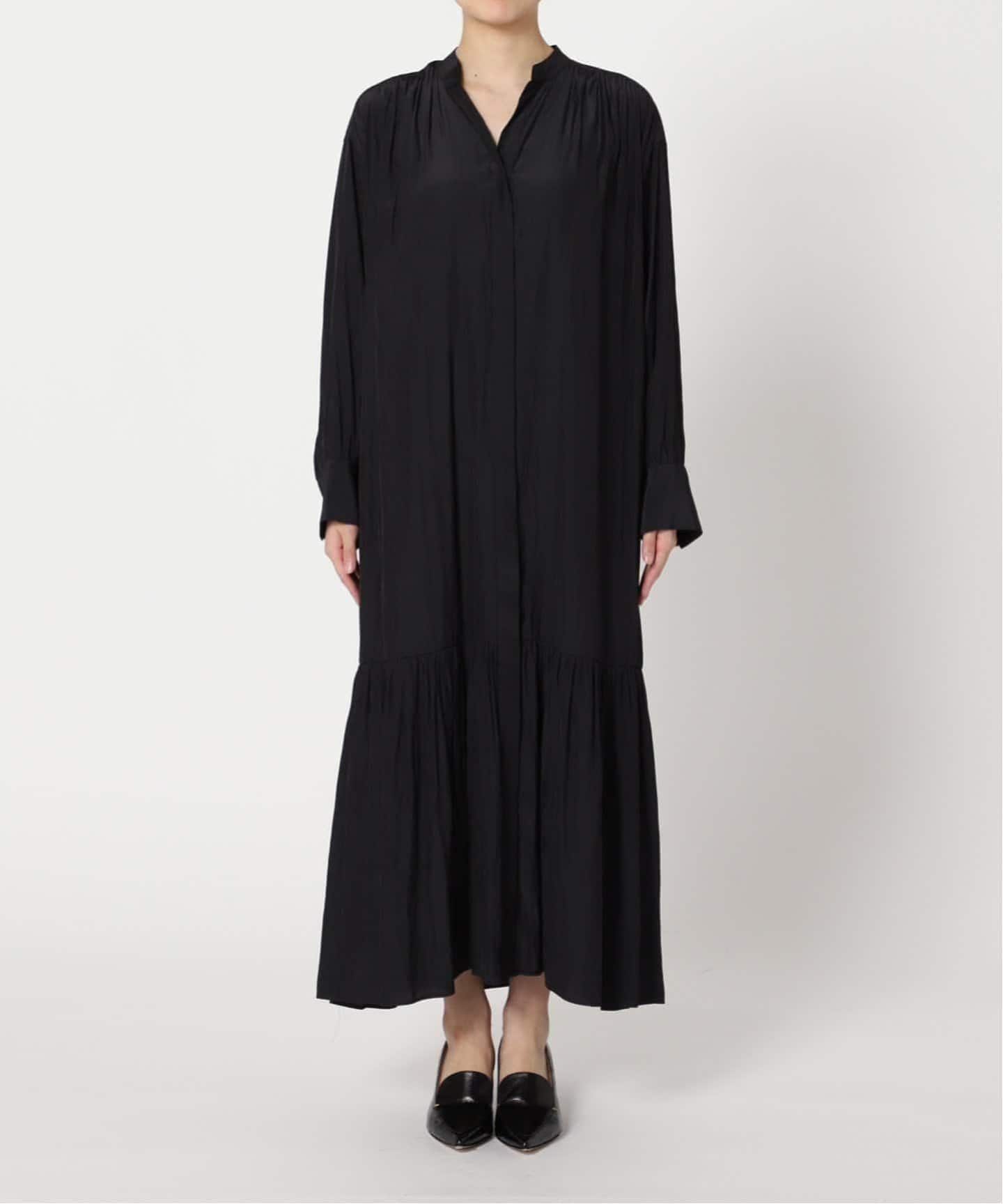 SIDOGRASストライプ/デシンマキシワンピース（ワンピース）｜JOURNAL