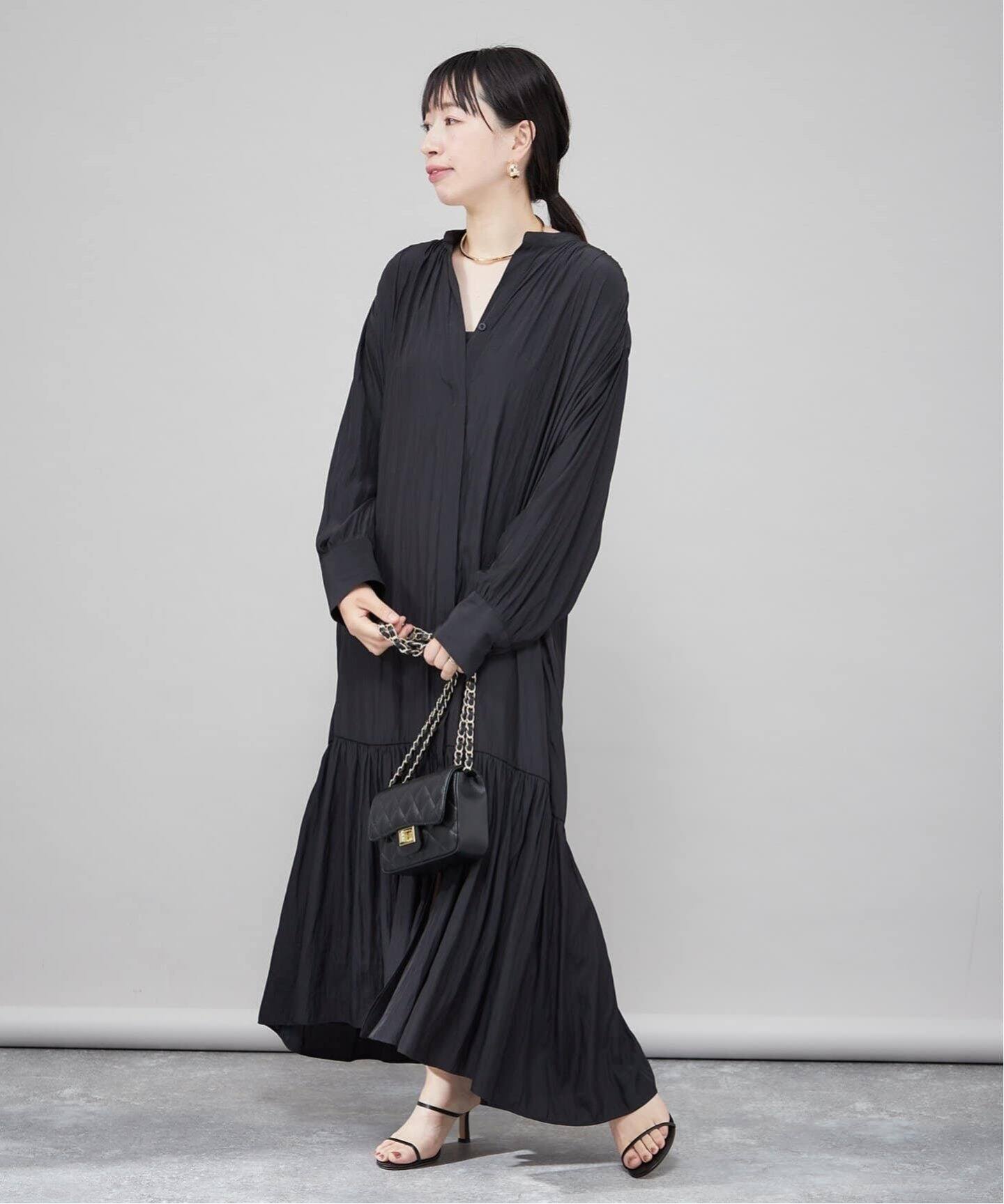 デシン/ストライプマキシ ワンピース（ワンピース）｜JOURNAL STANDARD  