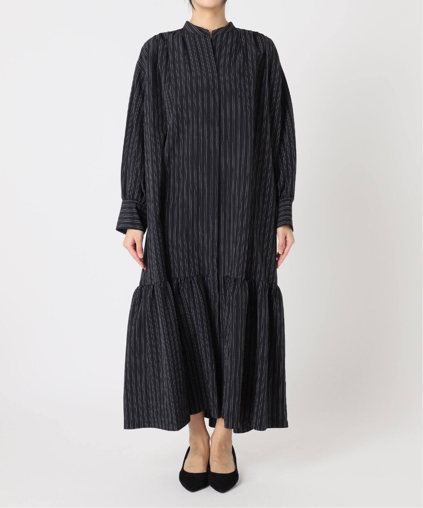 予約》デシン/ストライプマキシ ワンピース（ワンピース）｜JOURNAL  