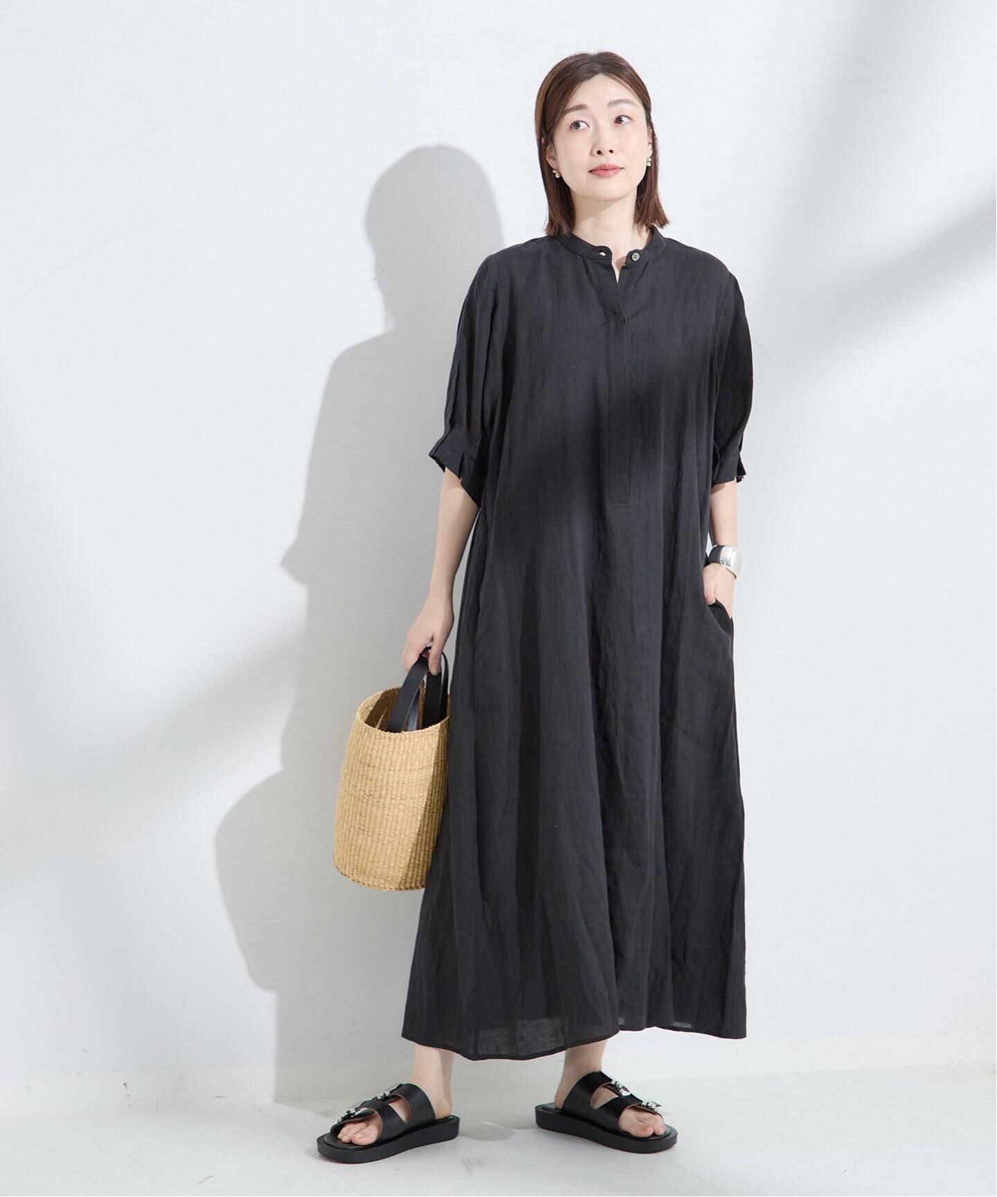 リネンタックスリーブワンピース（ワンピース）｜JOURNAL STANDARD L  