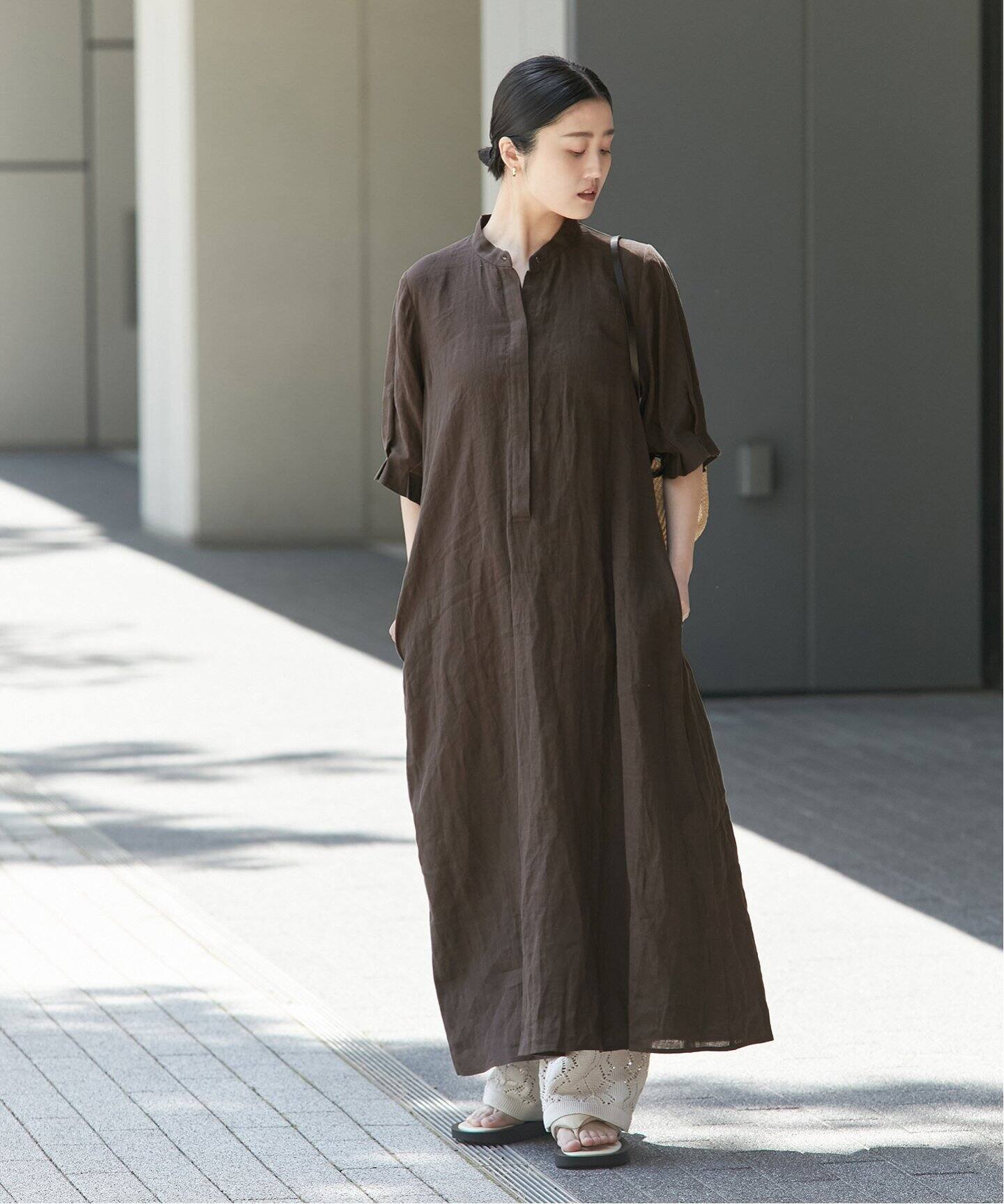 リネンタックスリーブワンピース（ワンピース）｜JOURNAL STANDARD L  