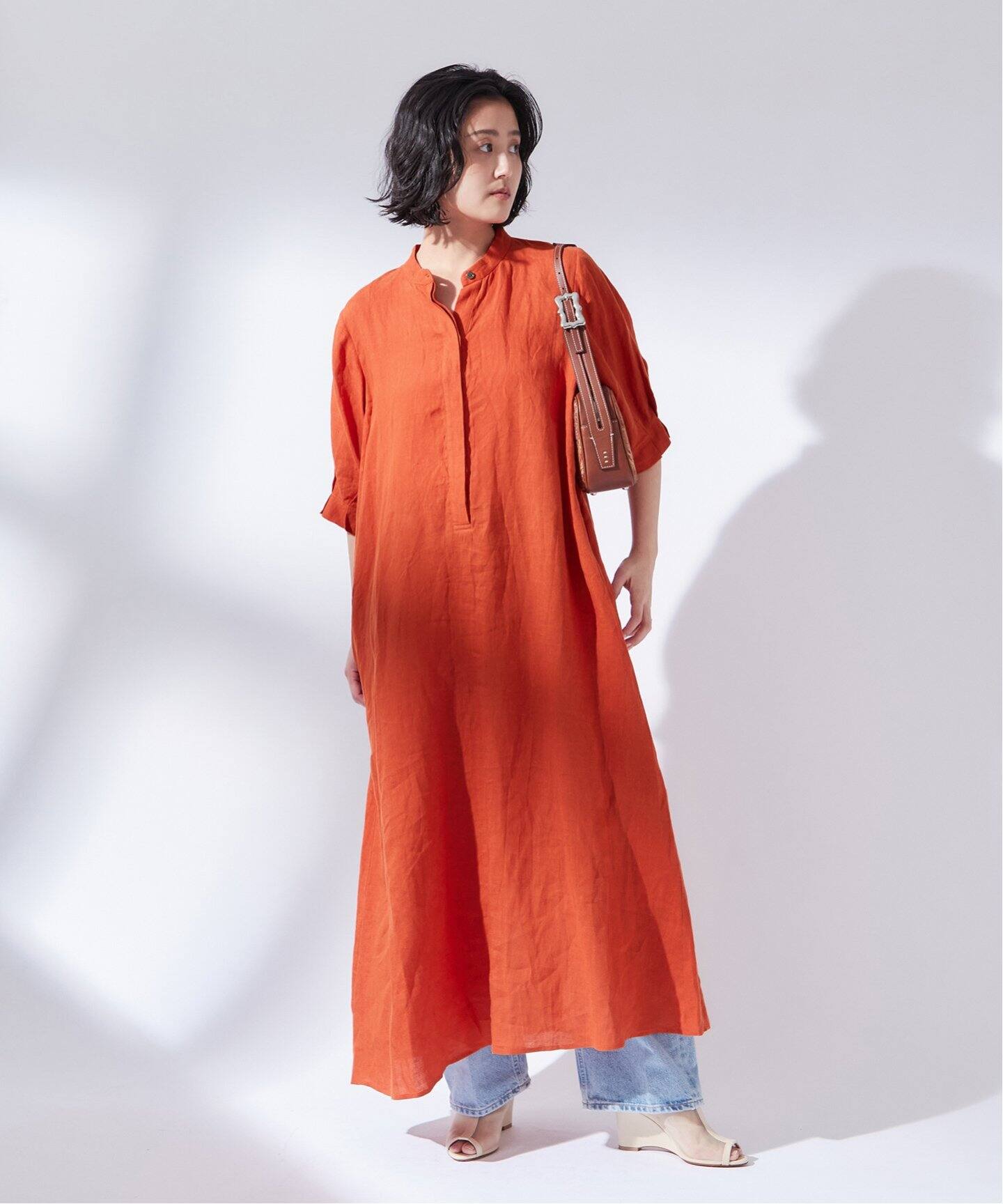 リネンタックスリーブワンピース（ワンピース）｜JOURNAL STANDARD L  