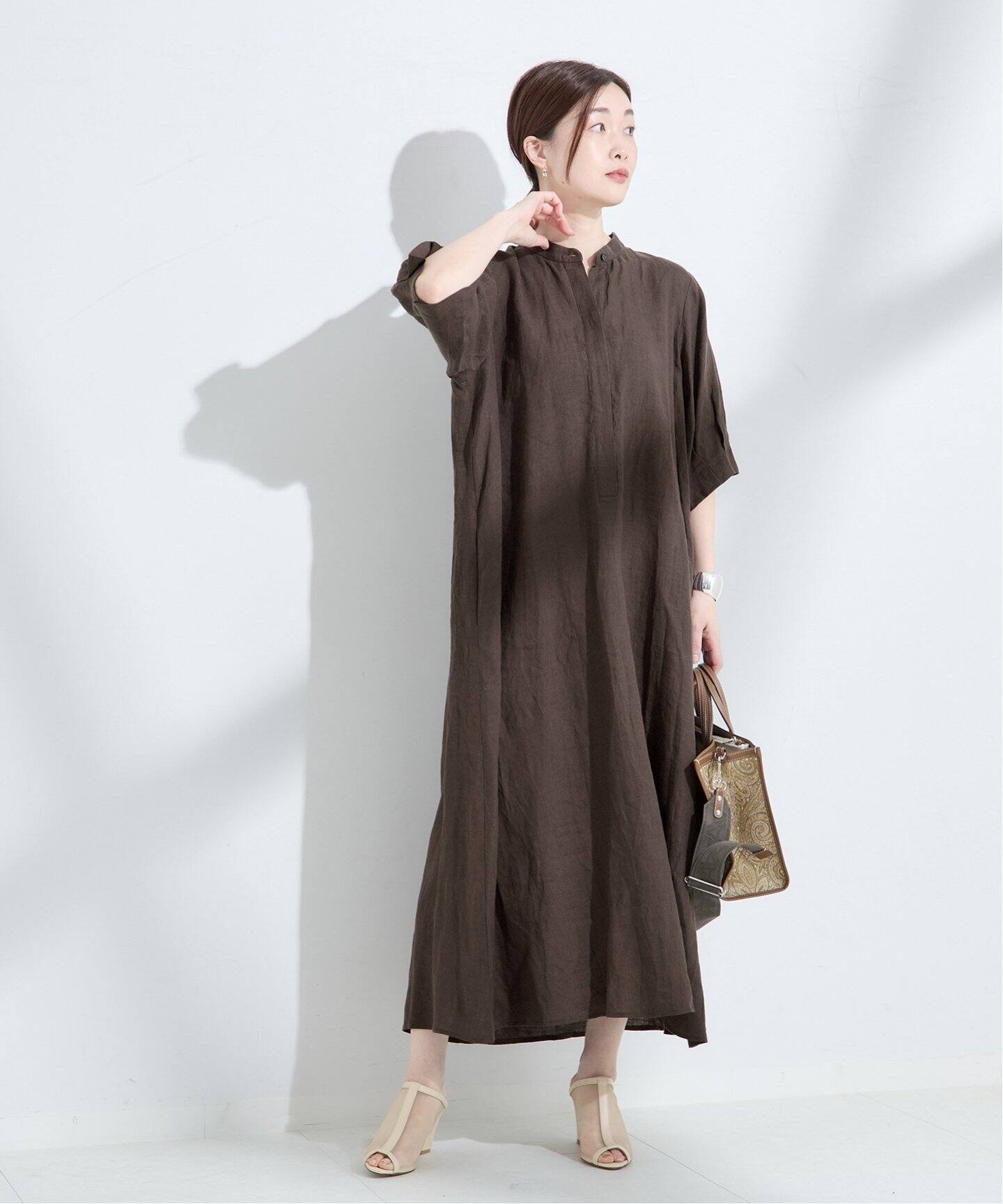 リネンタックスリーブワンピース（ワンピース）｜JOURNAL STANDARD L