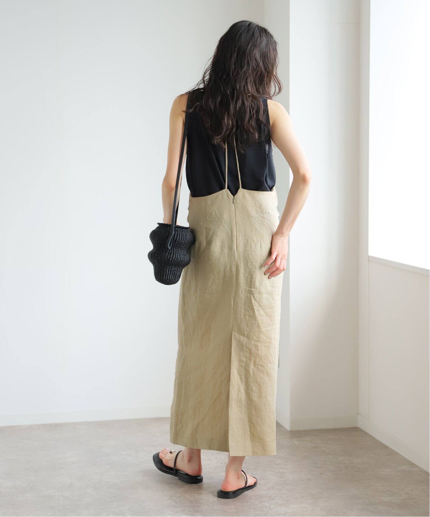 【新品】journal standard ヘンプリネンキャミワンピース セール】ヘンプリネンキャミワンピース（ワンピース）｜journal